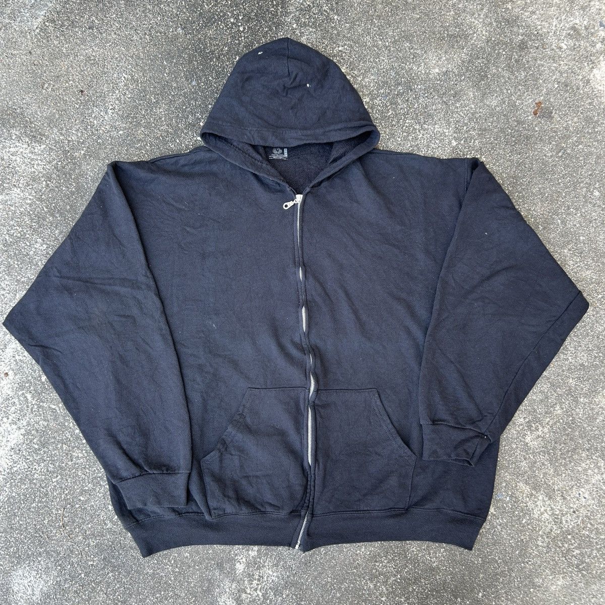 Trashed Distressed Hoodie Black Erd grunge