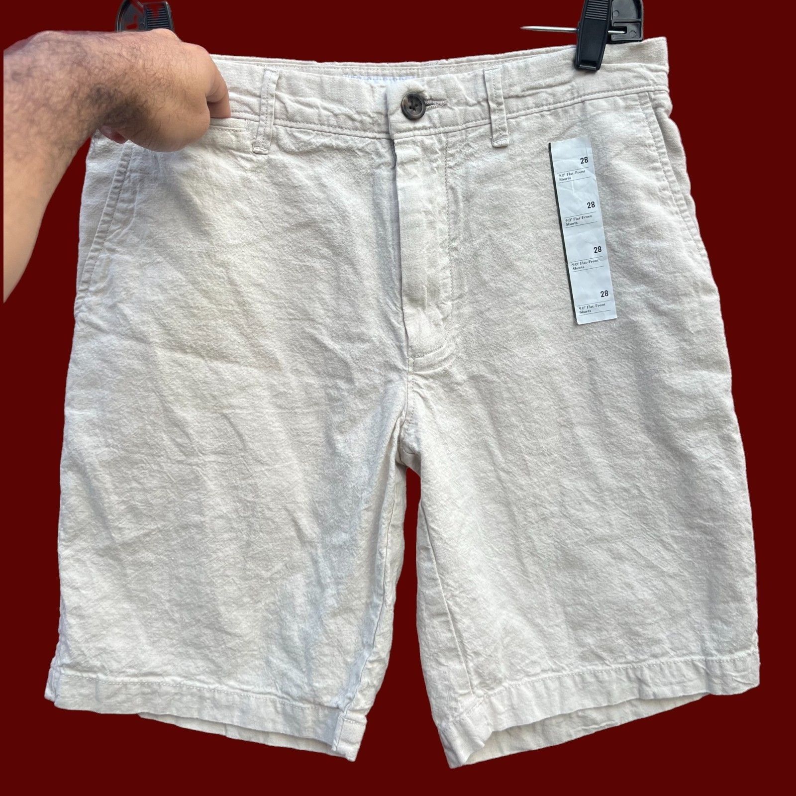 Other GoodFellow - Men's Flat Frint Short - 9" Inseam - Beige - 28 Size US 28 / EU 44 - 13 Thumbnail