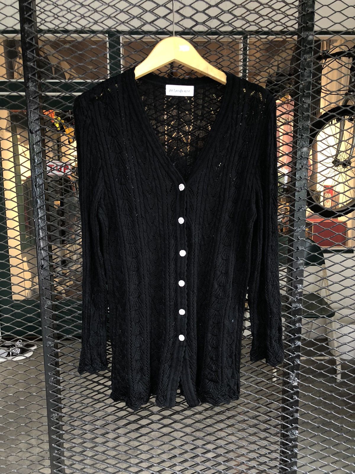 Saint Laurent Paris × Yves Saint Laurent YVES SAINT LAURENT CARDIGAN BLACK Size M / US 6-8 / IT 42-44 - 1 Thumbnail