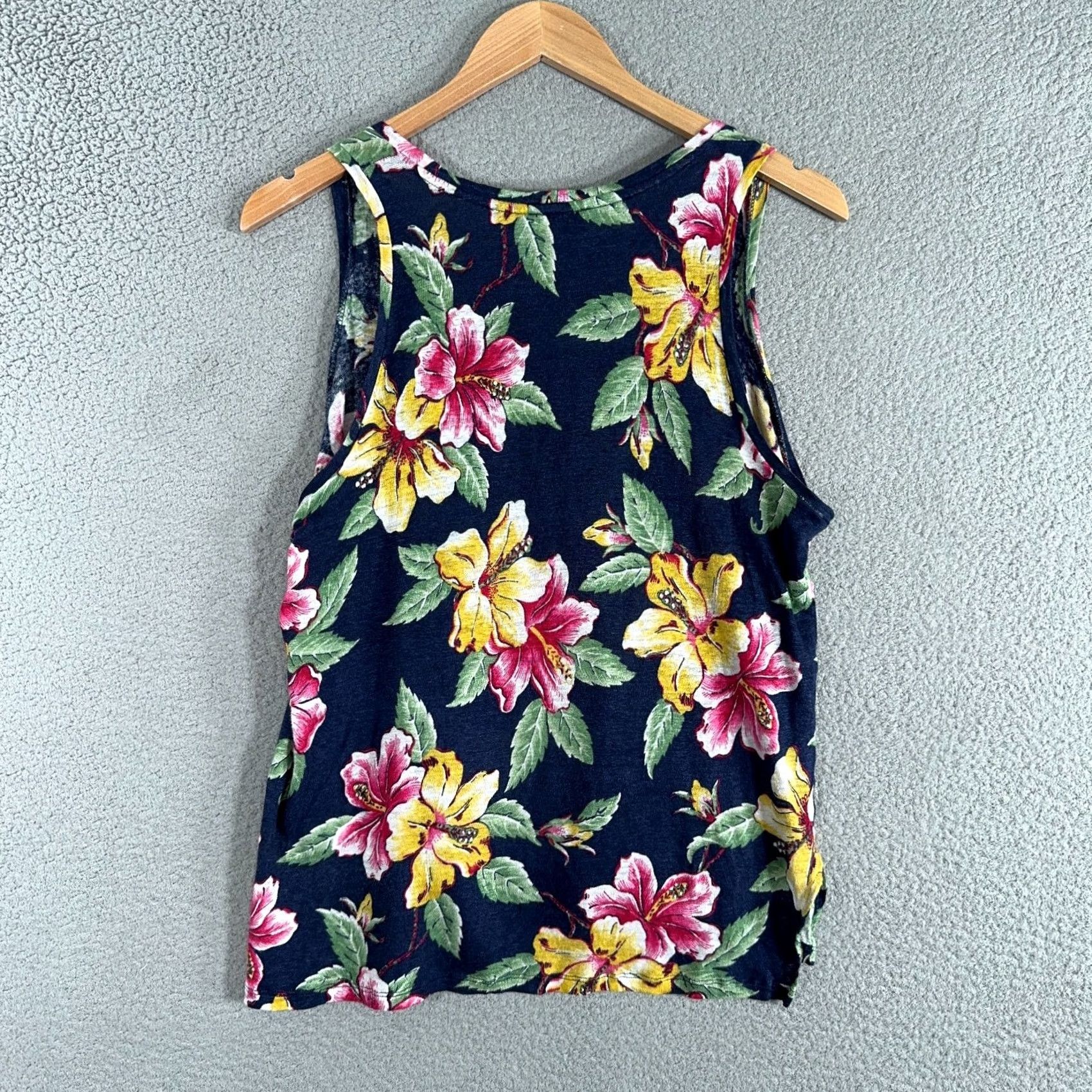Polo Ralph Lauren Polo Ralph Lauren Linen Hawaiian Shirt Tank Top Womens Medium Floral Tropical Size M / US 6-8 / IT 42-44 - 3 Thumbnail