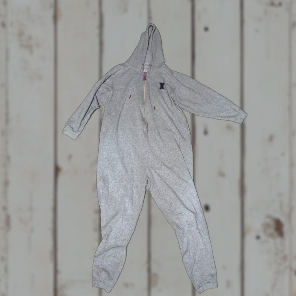 Vintage Savage X Fenty Light Gray Zip-Up Hoodie One-Piece Jumpsuit 2XL Plus Womens Gray Size XXL / US 16-18 / IT 52-54 - 1 Thumbnail