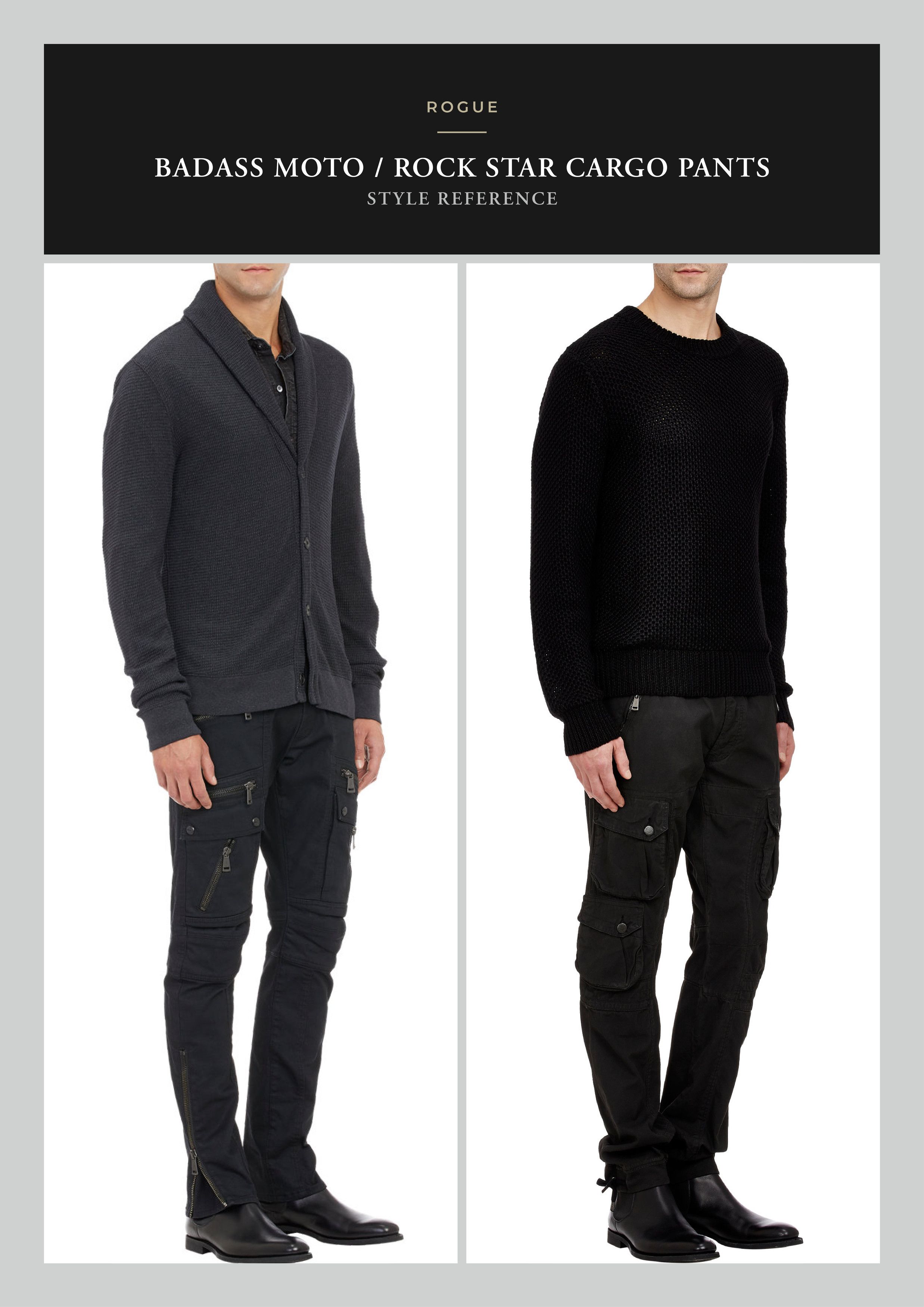 Rogue Effortless Cool Rare ROGUE Cargo Pants, Badass Details Size US 33 - 13 Thumbnail