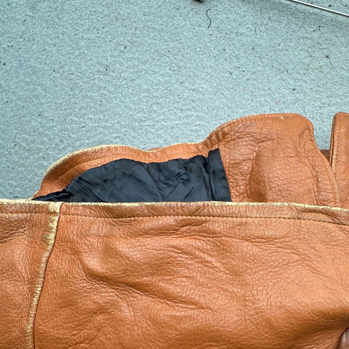 Other Vintage 70s WB Place & Co Deerskin Leather Coat Jacket 42 Size US L / EU 52-54 / 3 - 8 Thumbnail