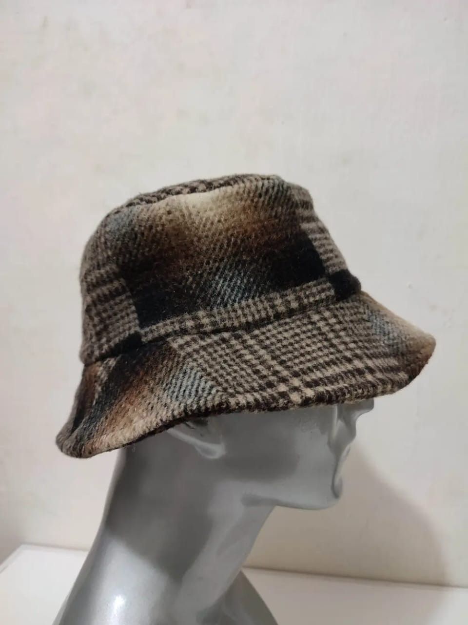 Japanese Brand B. D Japanese Check Bucket Hats Nice Design Size ONE SIZE - 3 Thumbnail