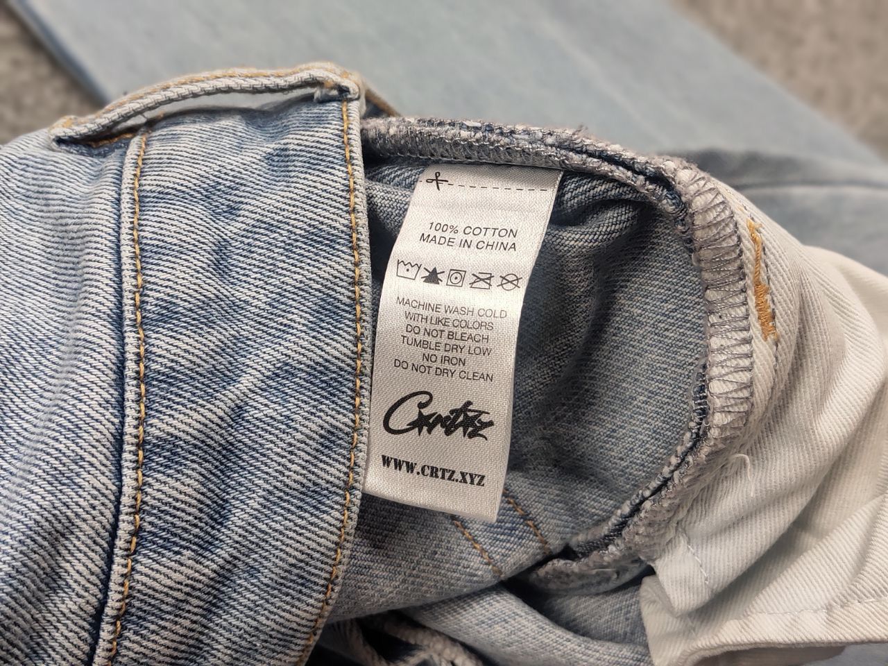Corteiz Corteiz denim genes Alcatraz Baggy Blue Washed Jeans Size US 36 / EU 52 - 17 Thumbnail