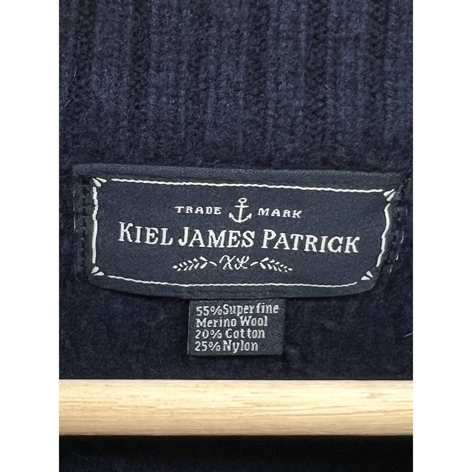 Kiel James Patrick Kiel James Patrick Cable Knit Wool Sweater Dress Navy Blue Size M / US 6-8 / IT 42-44 - 3 Thumbnail