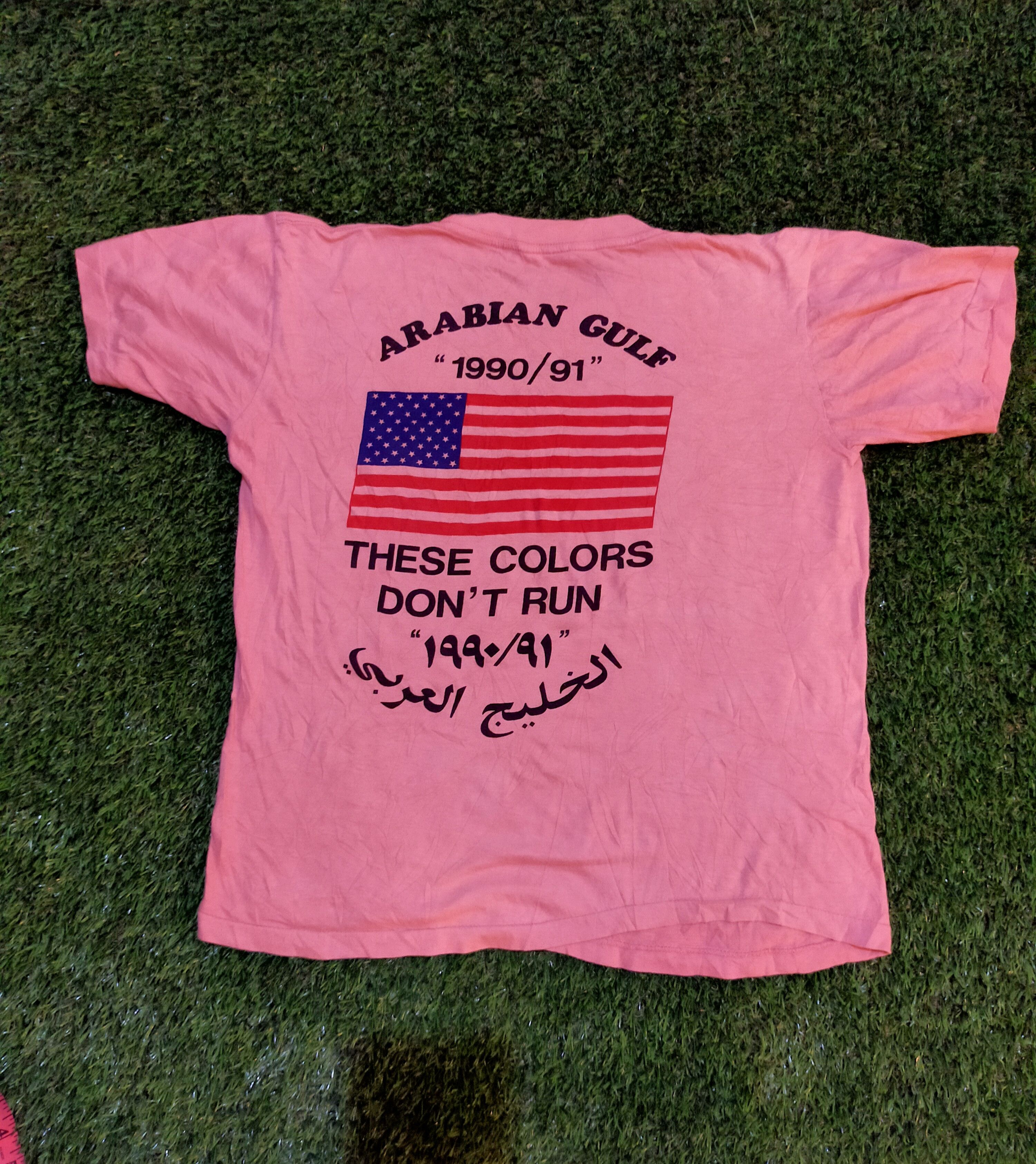 Vintage VINTAGE 1991 OPERATION DESERT STORM ARABIC PNK TEE Size US M / EU 48-50 / 2 - 4 Thumbnail
