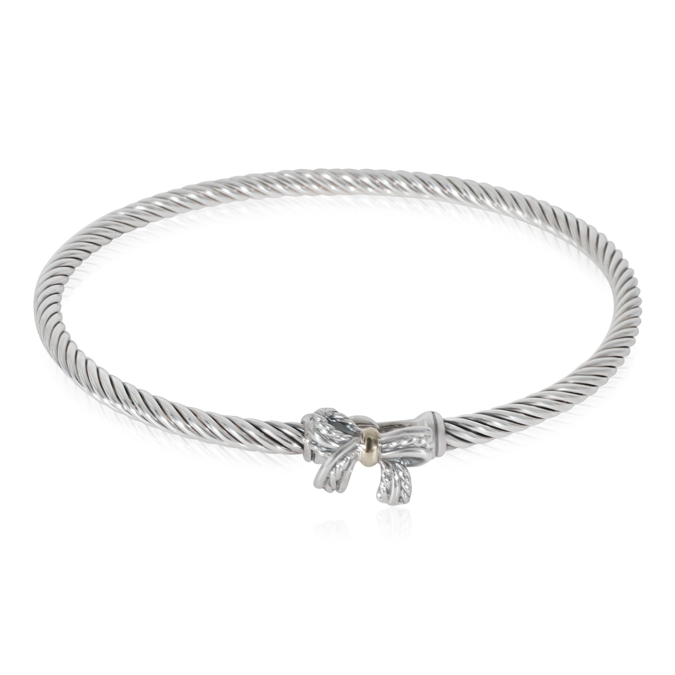 David Yurman David Yurman Vintage Cable Hook Bow Bangle in Gold ...