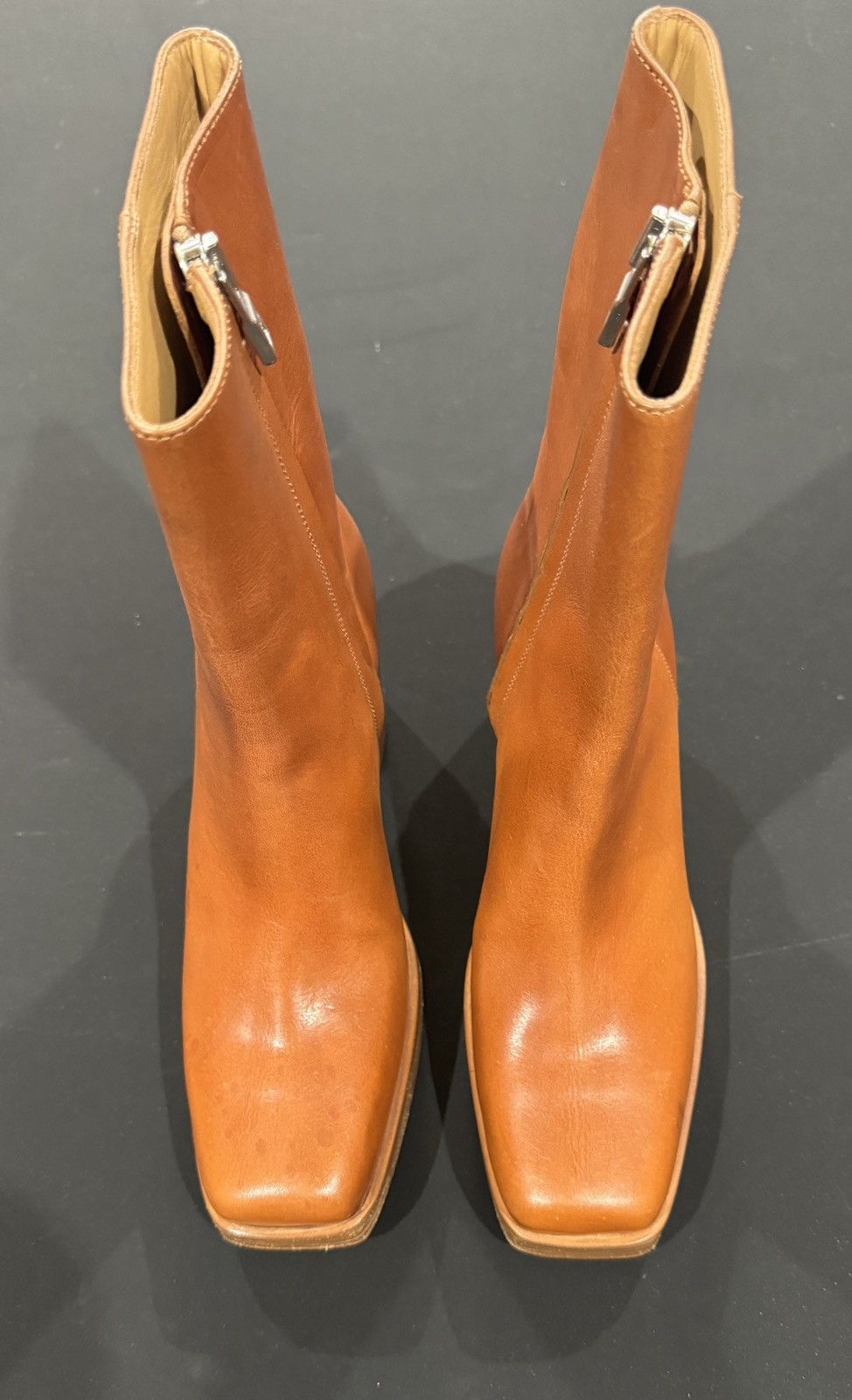 AMIRI HIGH HELL PLATFORM ANKLE BOOTS SIZE US 40