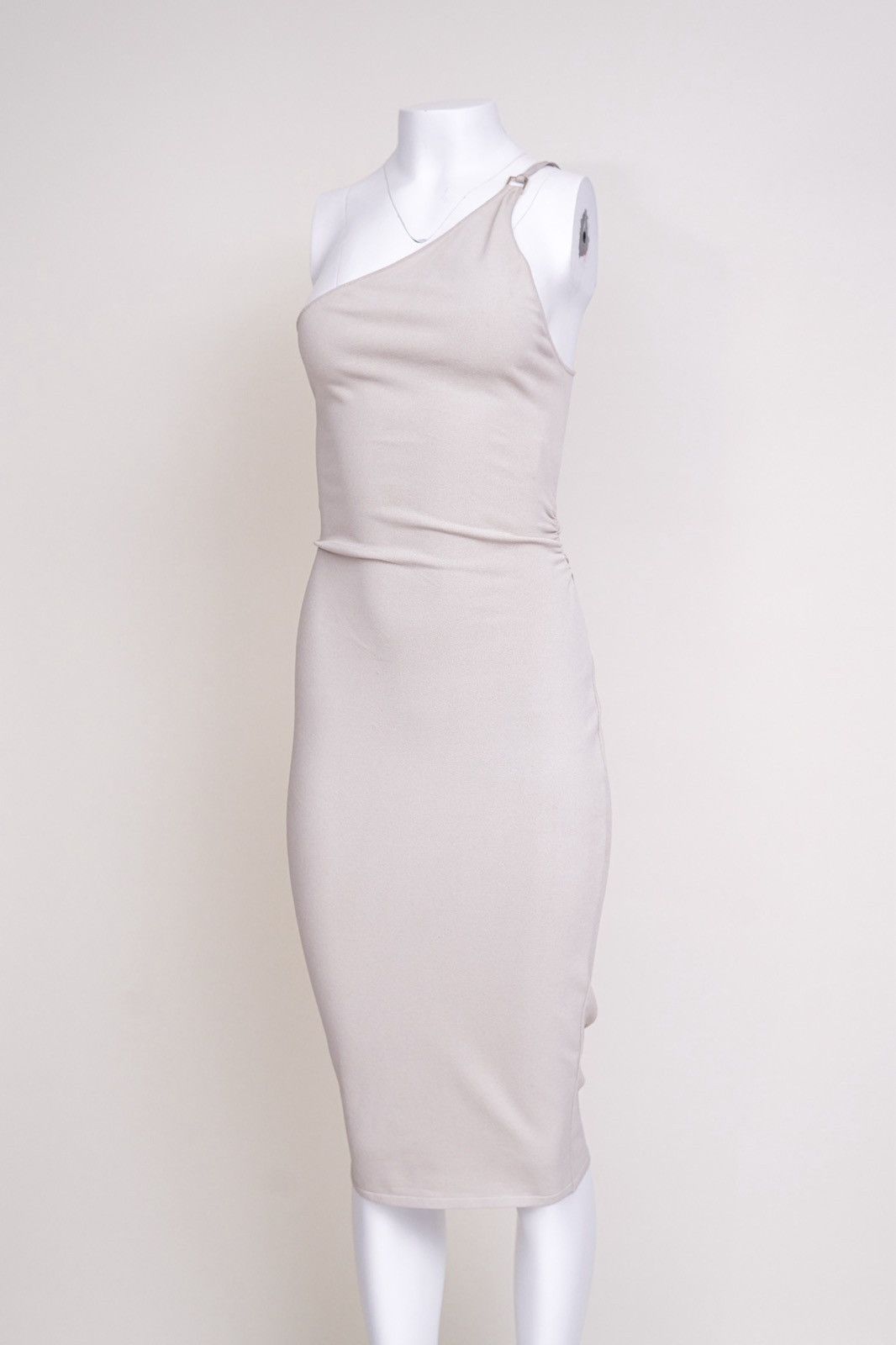 Gucci Gucci by Tom Ford S/S 2001 White Knit Asymmetric Strap Dress Size M / US 6-8 / IT 42-44 - 3 Thumbnail