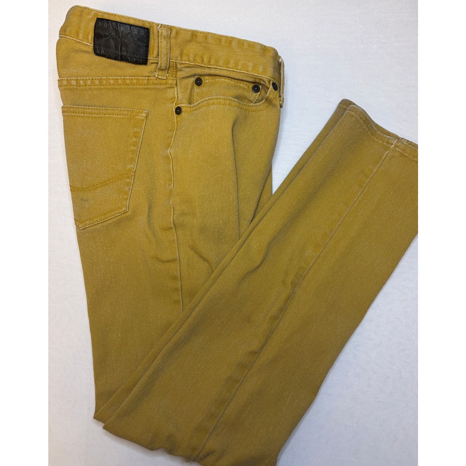 Bullhead Denim Co. BULLHEAD Denim Co. 31x32 Distressed Khaki Dillon Skinny Jean Size US 31 - 3 Thumbnail