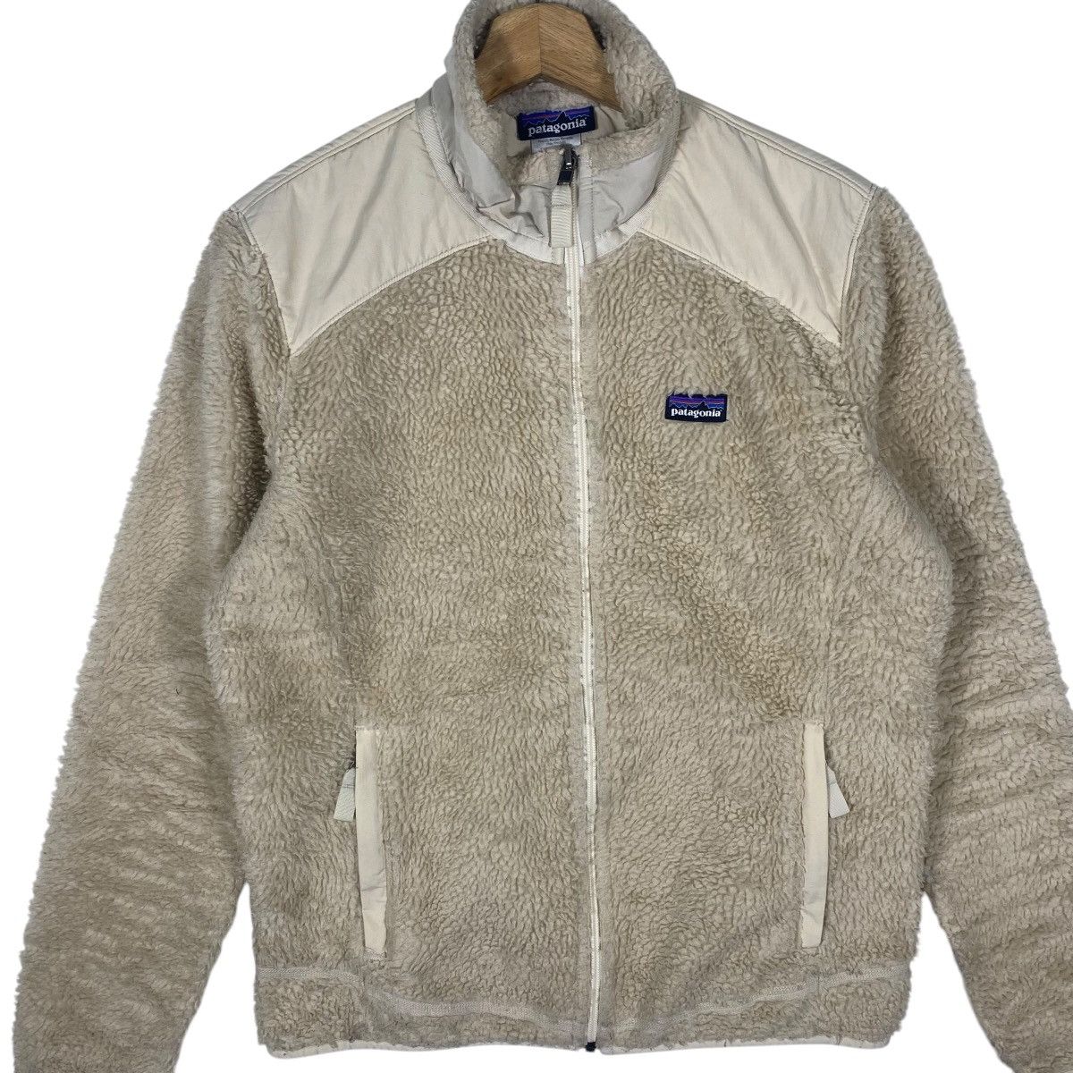 Patagonia Vintage Patagonia Retro-X Jacket Full Zip Natural Beige Size L / US 10 / IT 46 - 4 Thumbnail