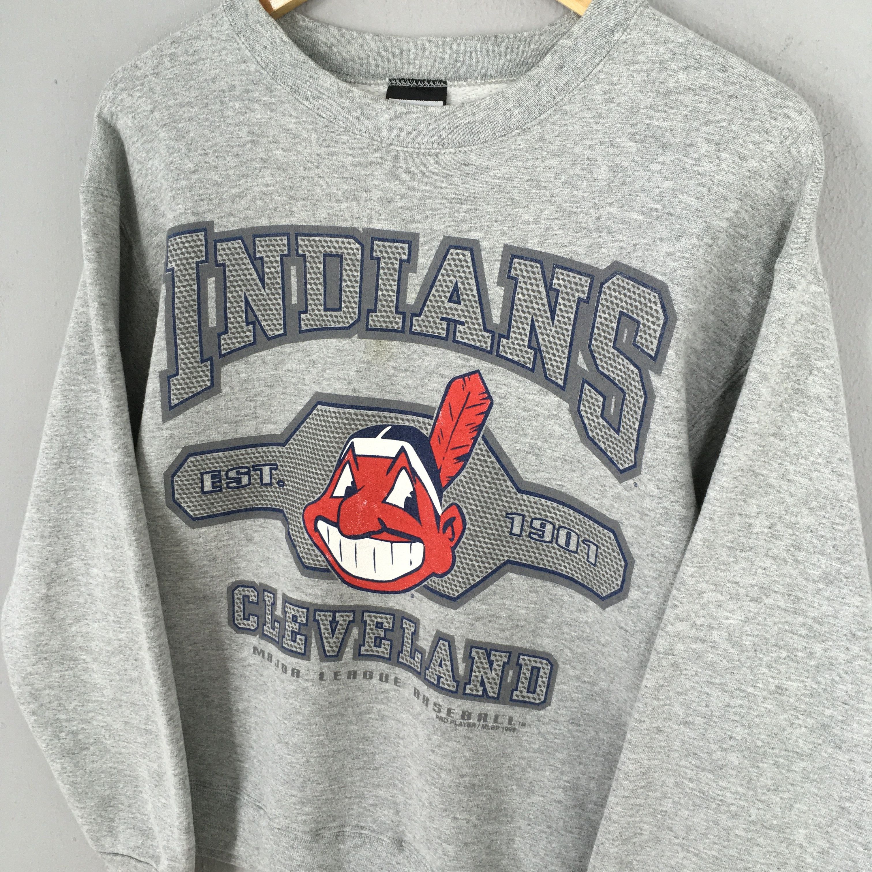 MLB Vintage Cleveland Indians Mlb Baseball Sweatshirt Medium Size US M / EU 48-50 / 2 - 3 Thumbnail