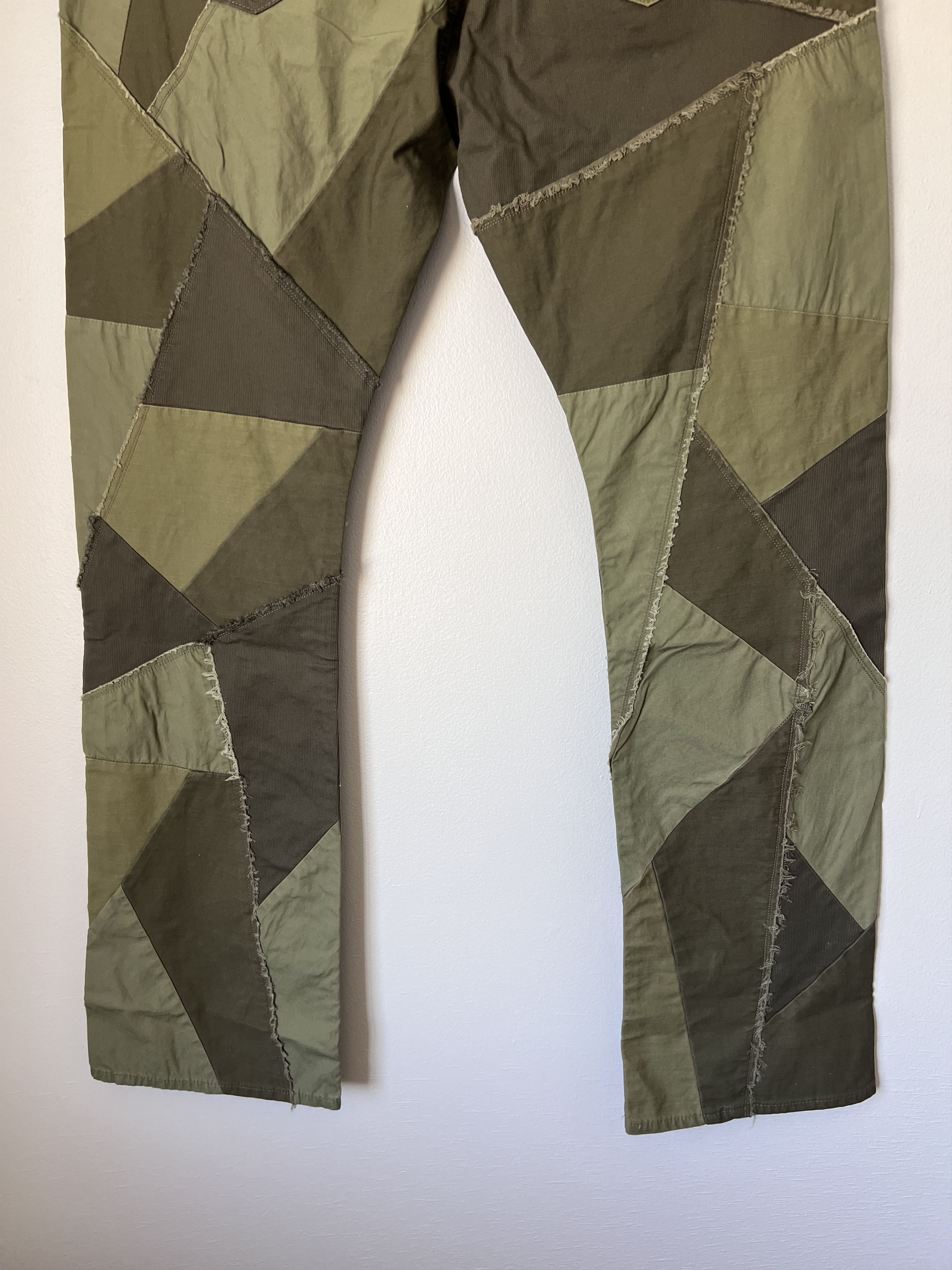 John Elliott Japan Patchwork Boot Cut Pants Size US 36 / EU 52 - 6 Thumbnail