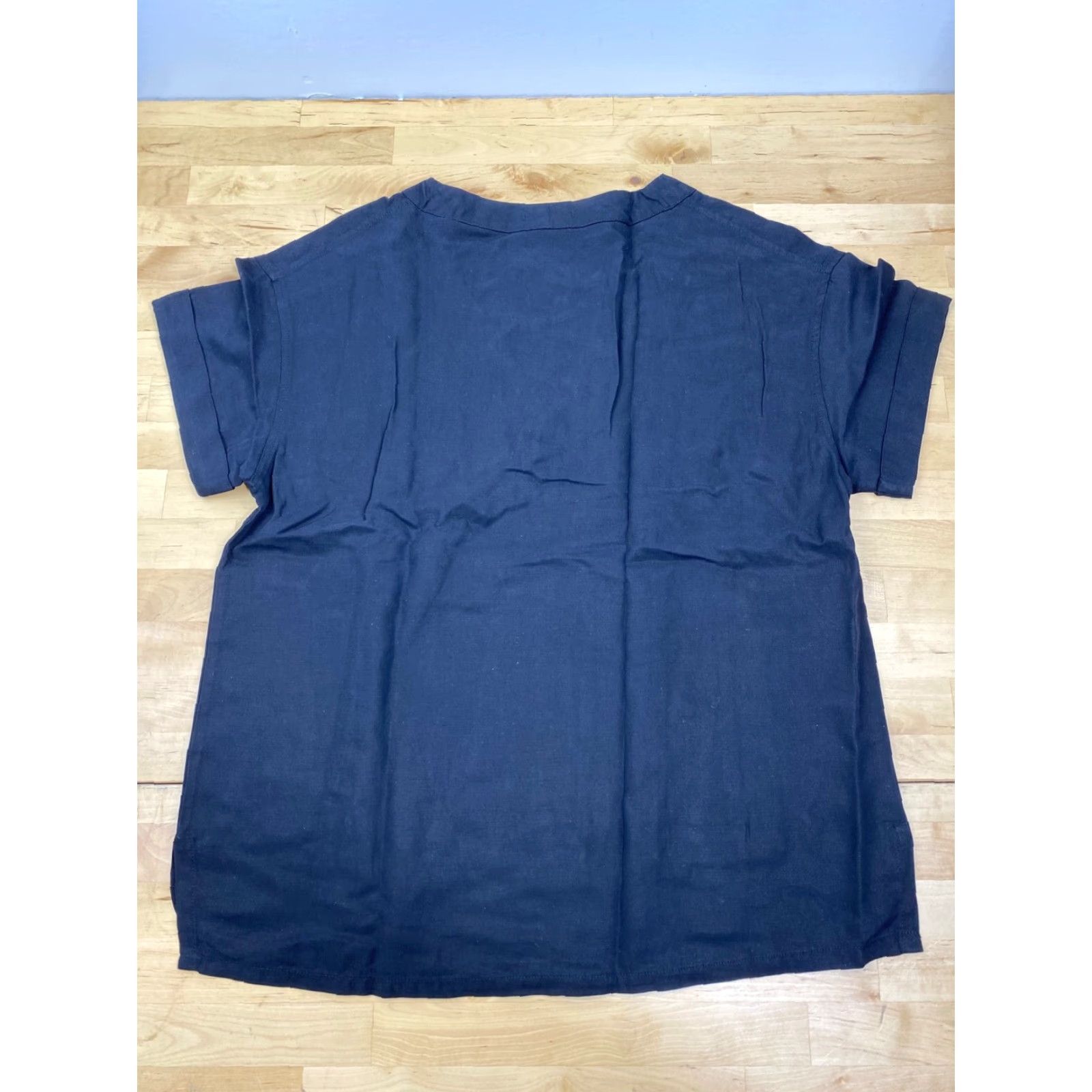 Vintage NWT Womens Matty M Vellum Small Black Sleeveless Blouse #3528 Size S / US 4 / IT 40 - 2 Thumbnail