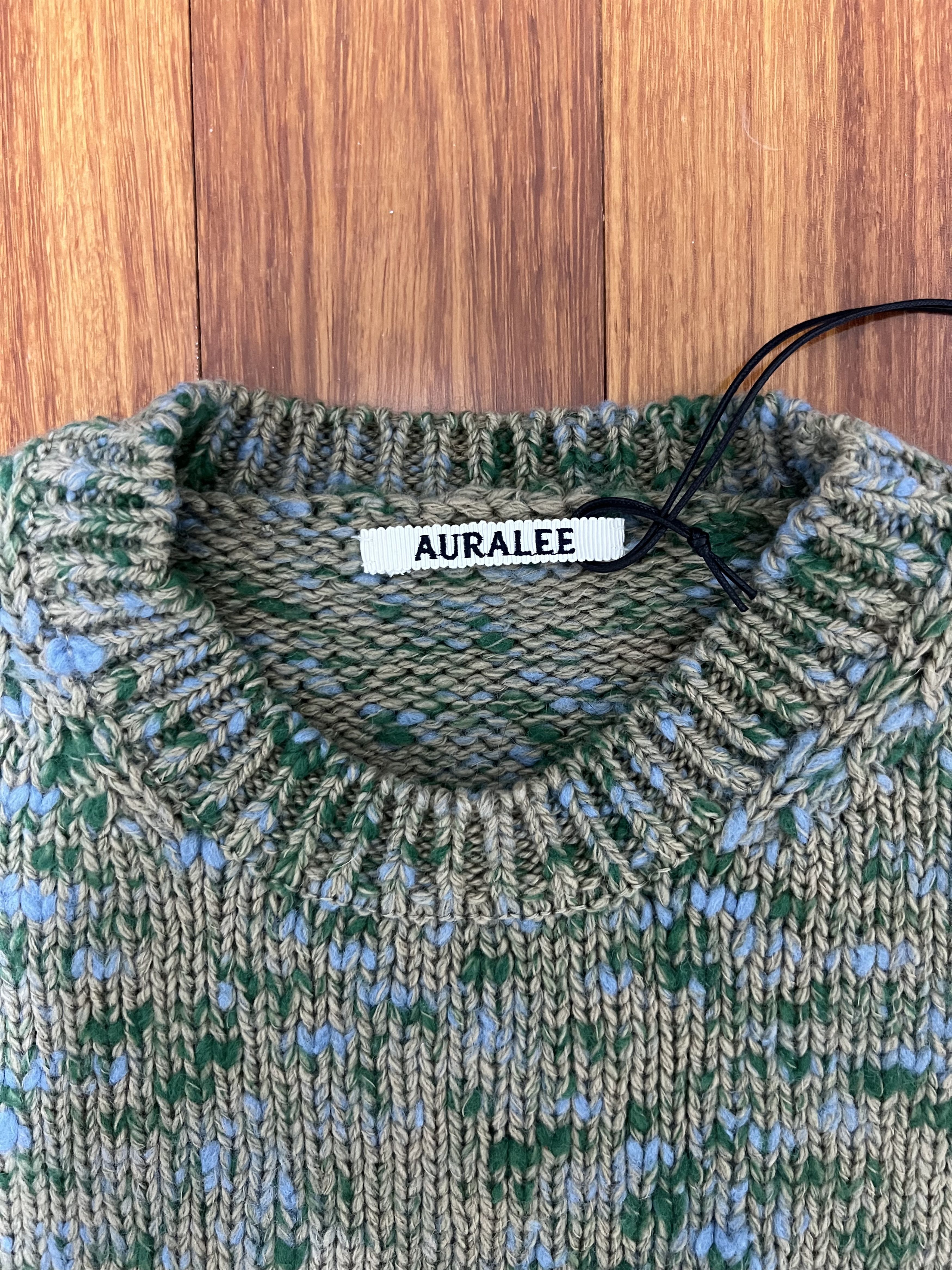Auralee 💚 Auralee Wool Multicolor Slub Knit Sweater NEW Size US XL / EU 56 / 4 - 3 Thumbnail