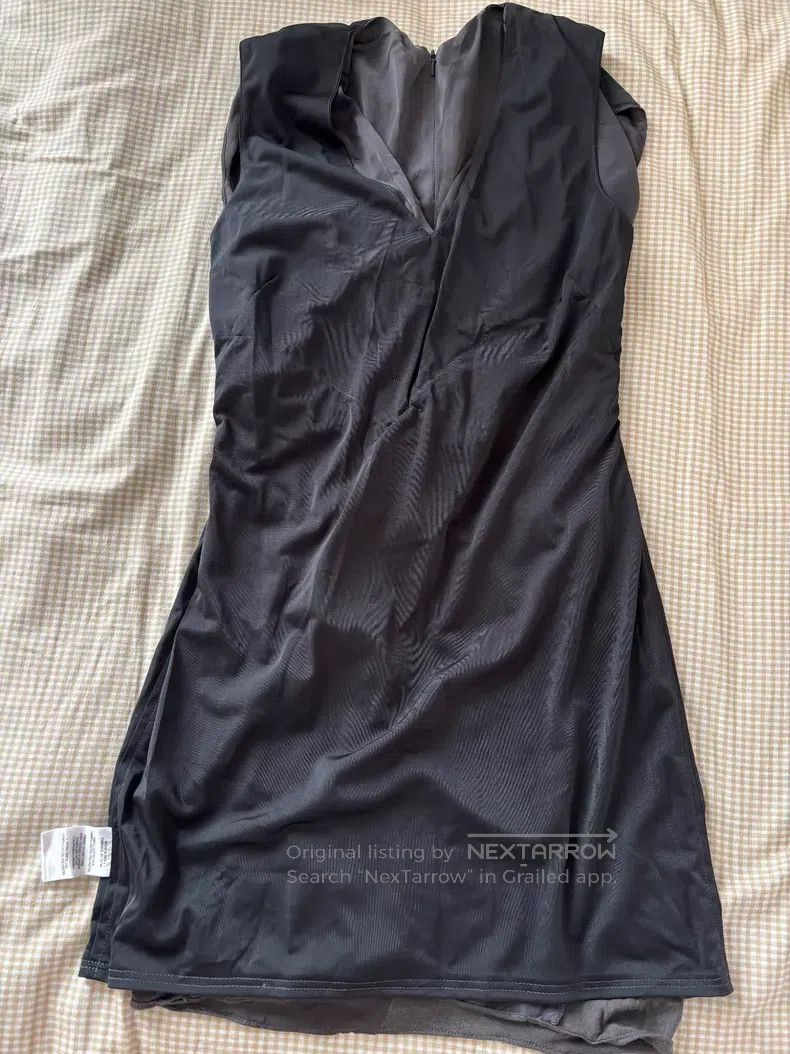 Helmut Lang Helmut Lang size 0 Grey silk crossover design pieced fabric Size M / US 6-8 / IT 42-44 - 8 Thumbnail
