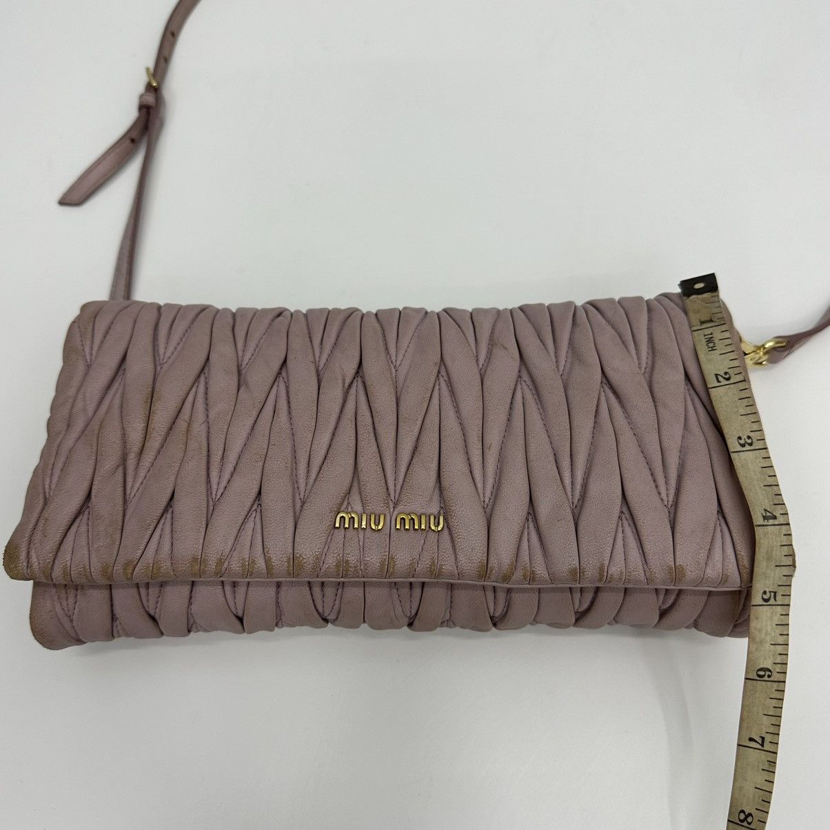 Miu Miu ‼️YES‼️ MIU MIU MATELASSE LEATHER FLAP CROSSBODY CLUTCH BAG Size ONE SIZE - 20 Thumbnail