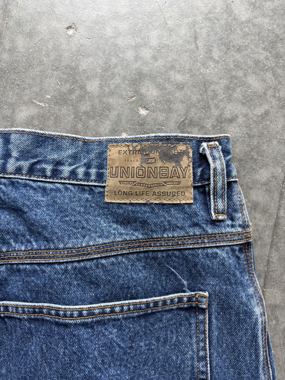 UNIONBAY Vintage Y2K Unionbay Carpenter Jeans Baggy Wide Leg 36x32 Size US 36 / EU 52 - 3 Thumbnail