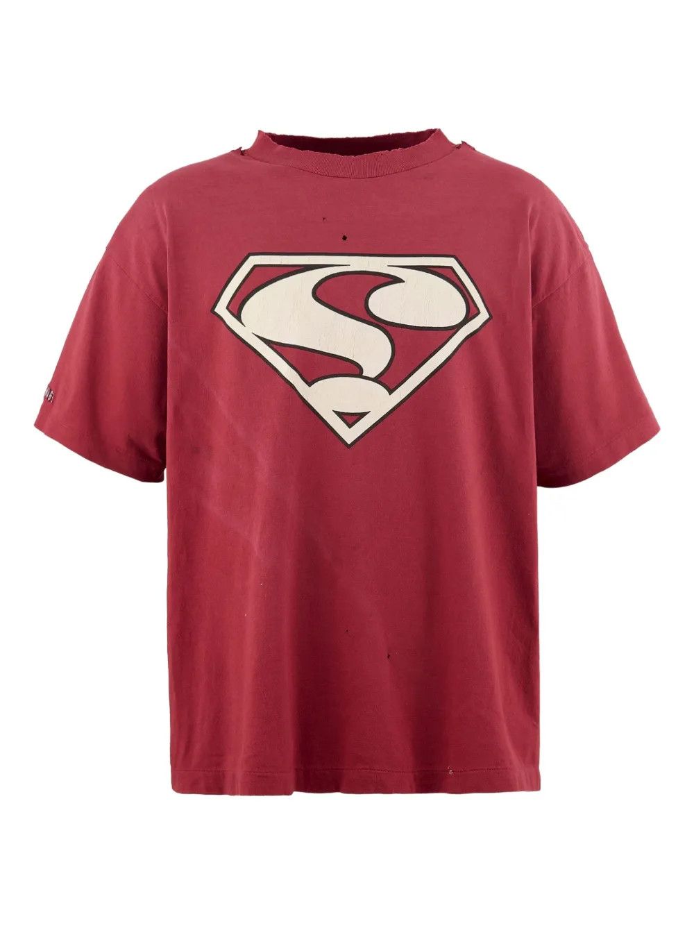 Saint Michael o1mle0326 Short Sleeve Tee Shirt in Burgundy Size US XXL / EU 58 / 5 - 1 Thumbnail