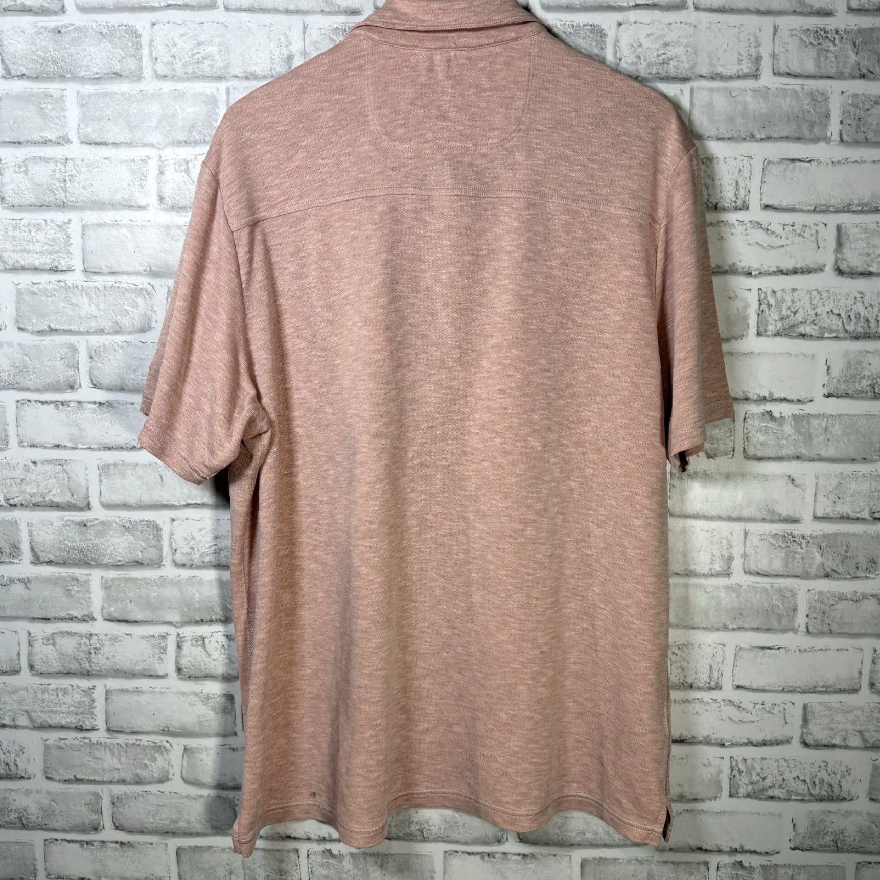Tommy Bahama Tommy Bahama Pink Modal Blend Polo Shirt Mens XL Size Polo Men Pink Modal Knit Shirt Size US XL / EU 56 / 4 - 5 Thumbnail
