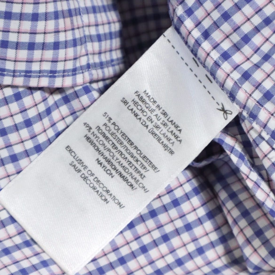 Ralph Lauren Ralph Lauren Performance Classic Fit Gingham Button Down Shirt Blue Men's XL Shirt Size US XL / EU 56 / 4 - 7 Thumbnail