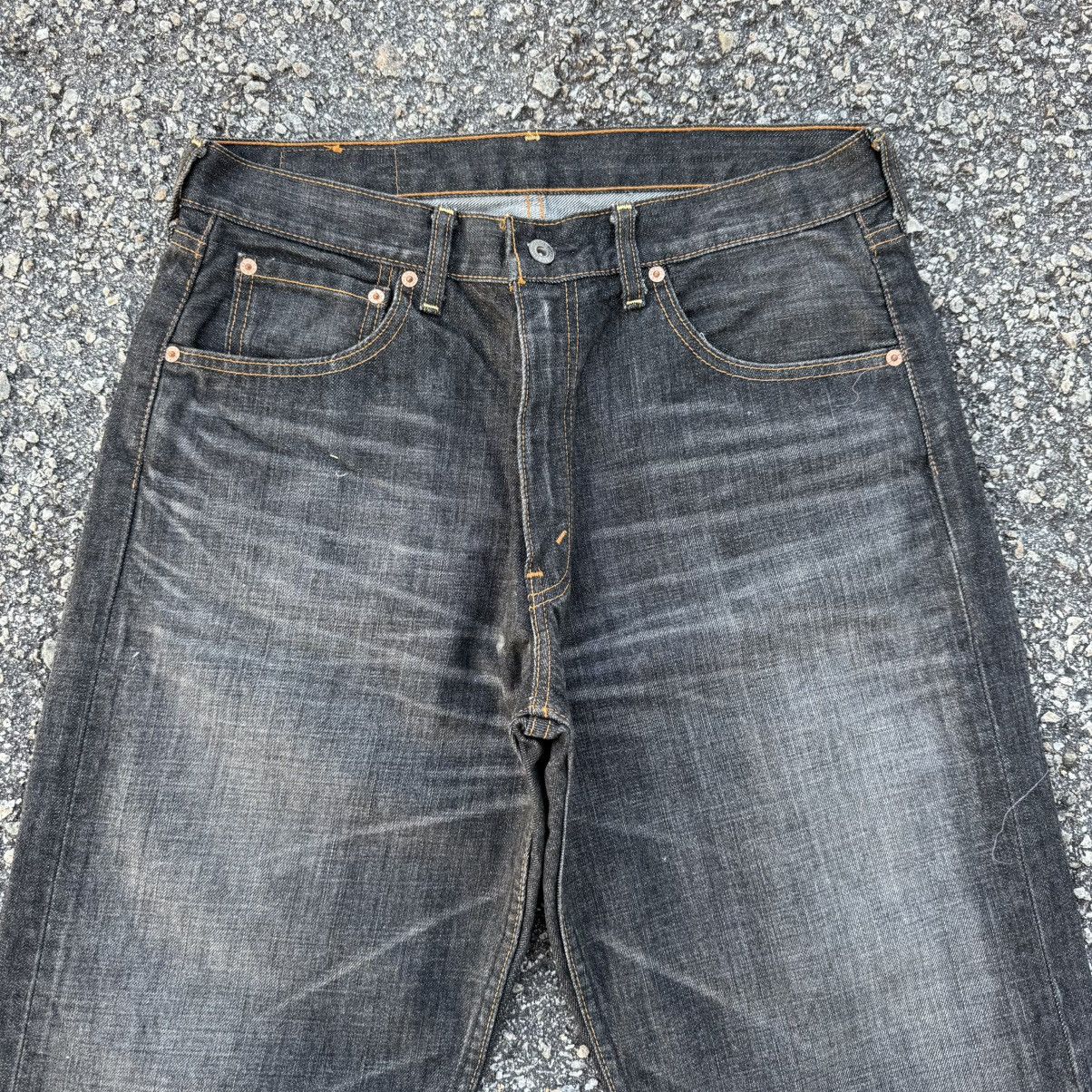 Levi's Vintage Clothing VINTAGE Y2K LEVI'S 503 BLACK DENIM JEAN PANTS Size US 33 - 2 Thumbnail