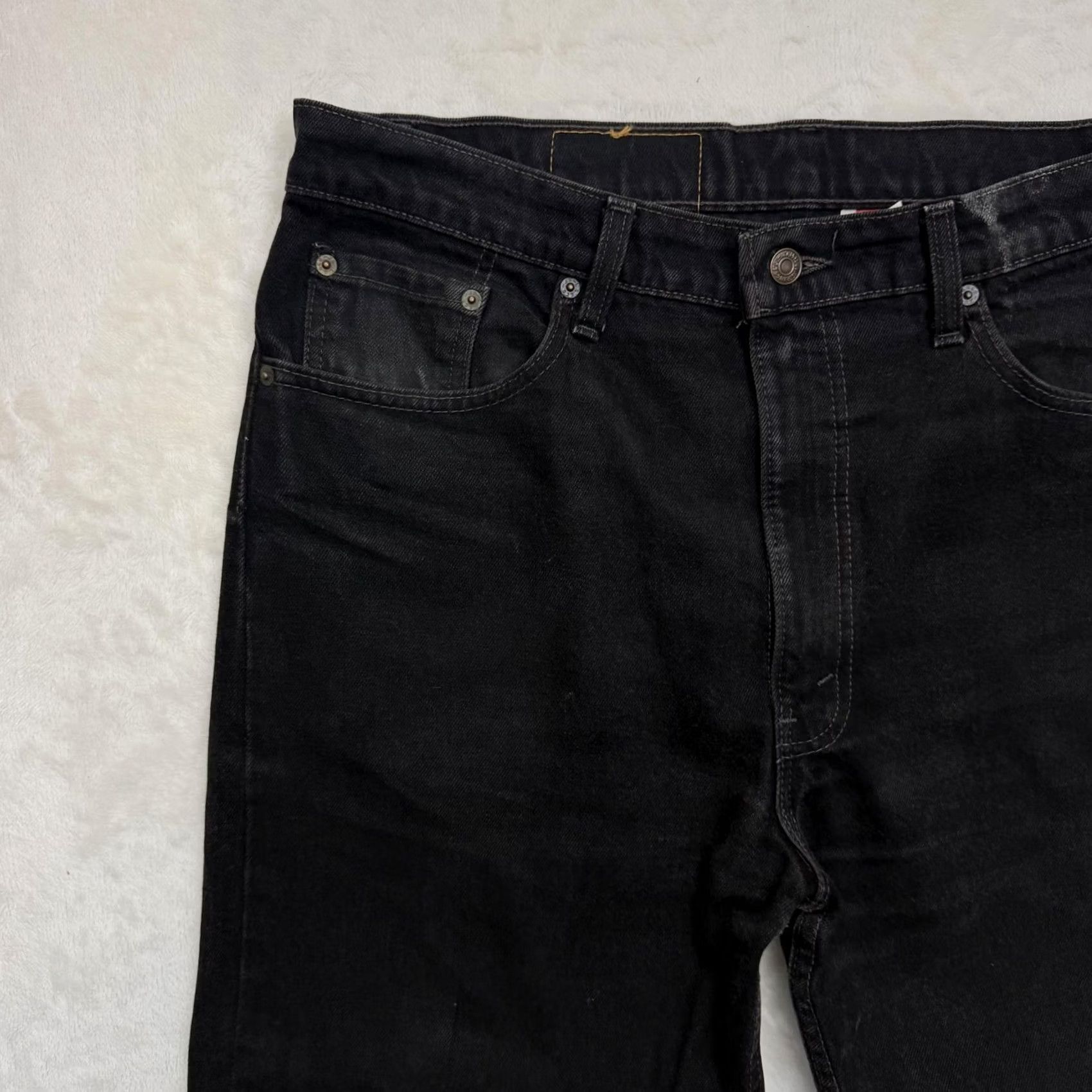 Levi's VINTAGE Levi's 505 Jeans Mens 38x30 Regular Fit Straight Leg Denim Dark Wash Size US 38 / EU 54 - 4 Thumbnail