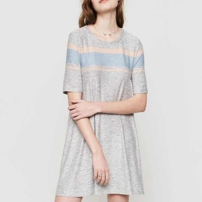 Other Lou & Grey Striped Marlknit Swing Dress Gray Womens Small Size S / US 4 / IT 40 - 8 Thumbnail