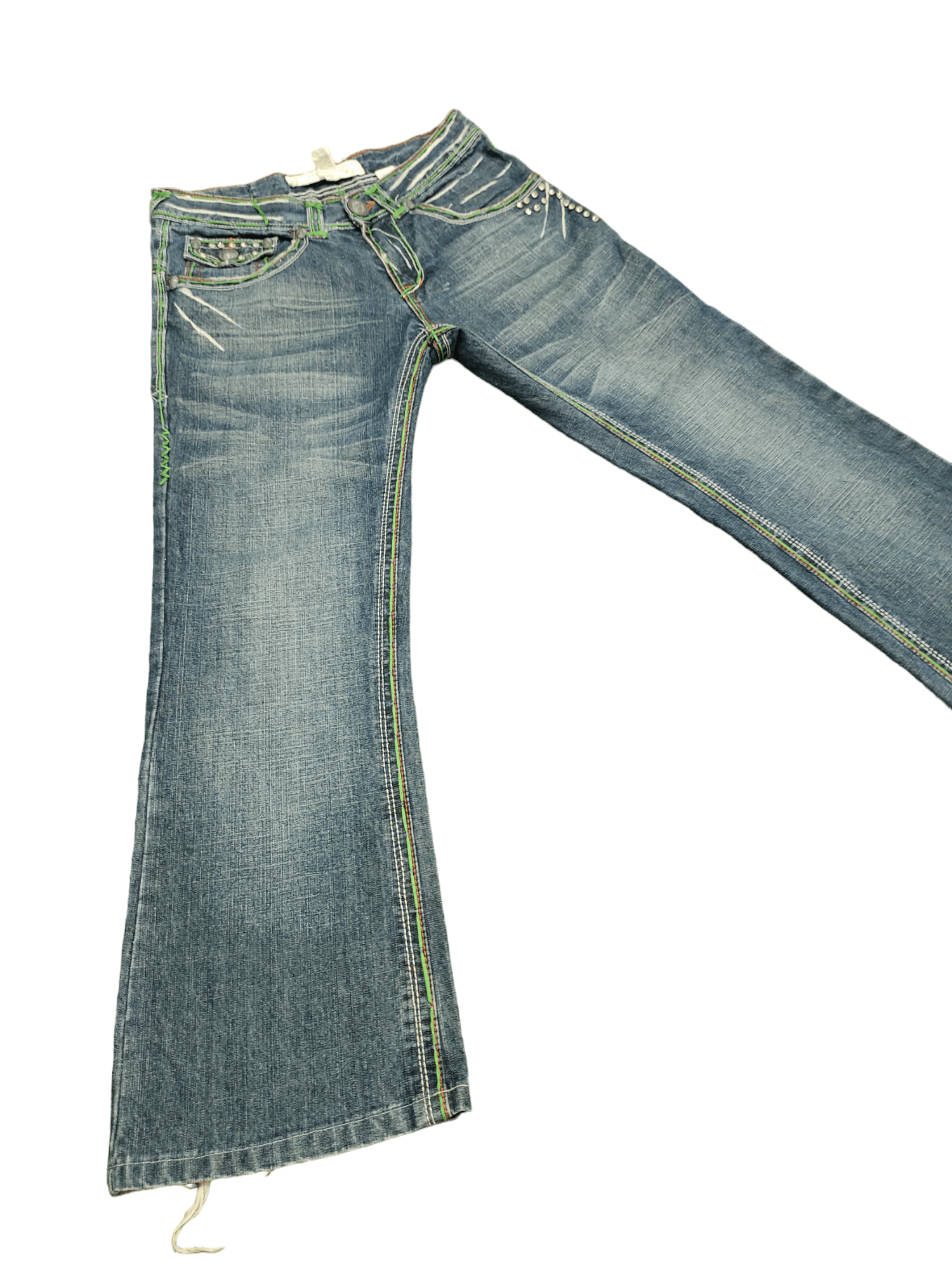 Le Grande Bleu (L.G.B.) Flare Jeans Laguna Beach Denim Boot Cut Chrome Heart Inspire Size US 30 / EU 46 - 12 Thumbnail