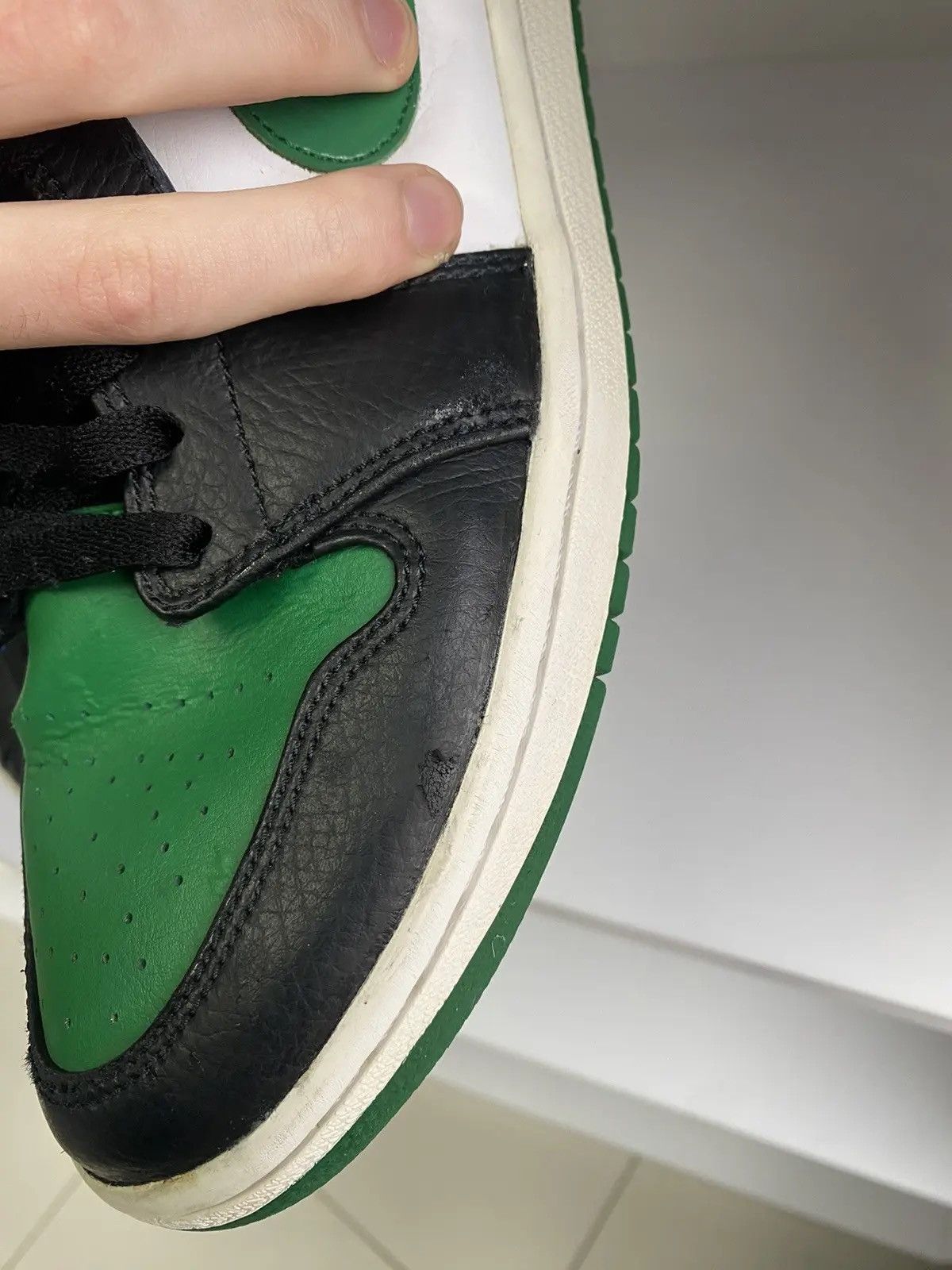Nike × Vintage Vintage Nike Air Jordan 1 Mid Pine Green Black Size US 10 / EU 43 - 11 Thumbnail