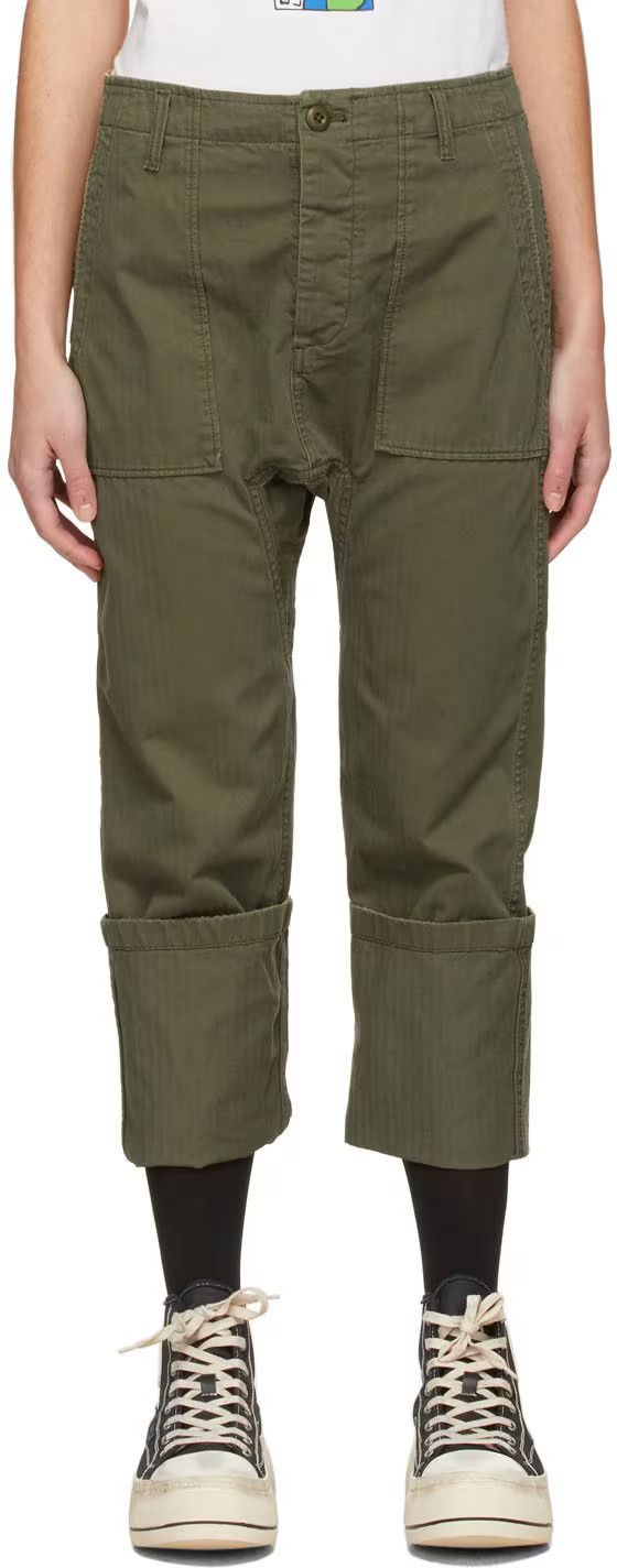 R13 Utility Drop Crotch Wide Cuff Size 29" - 6 Thumbnail