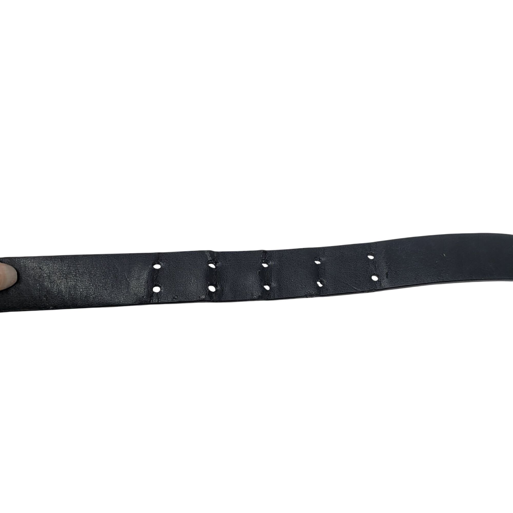 Nanette Lepore Nanette Lepore Houndstooth Gingham Genuine Leather Fur Belt Size ONE SIZE - 6 Thumbnail