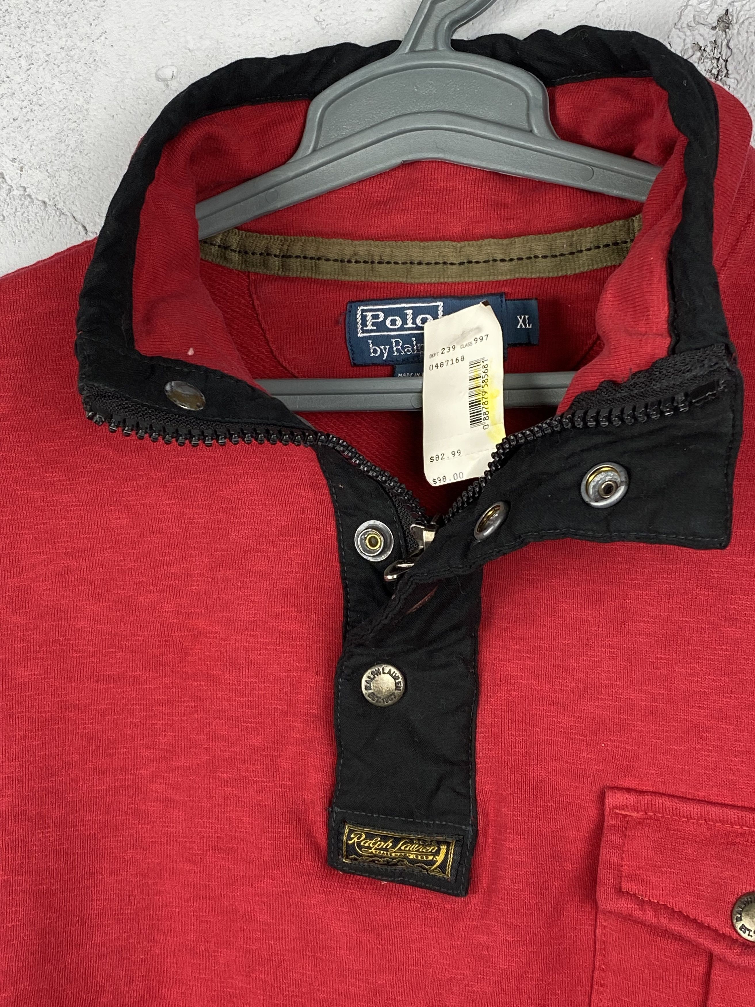 Polo Ralph Lauren × Ralph Lauren Sport Polo Ralph Lauren Half Zip Pullover Sweatshirt NEW Size US XL / EU 56 / 4 - 3 Thumbnail