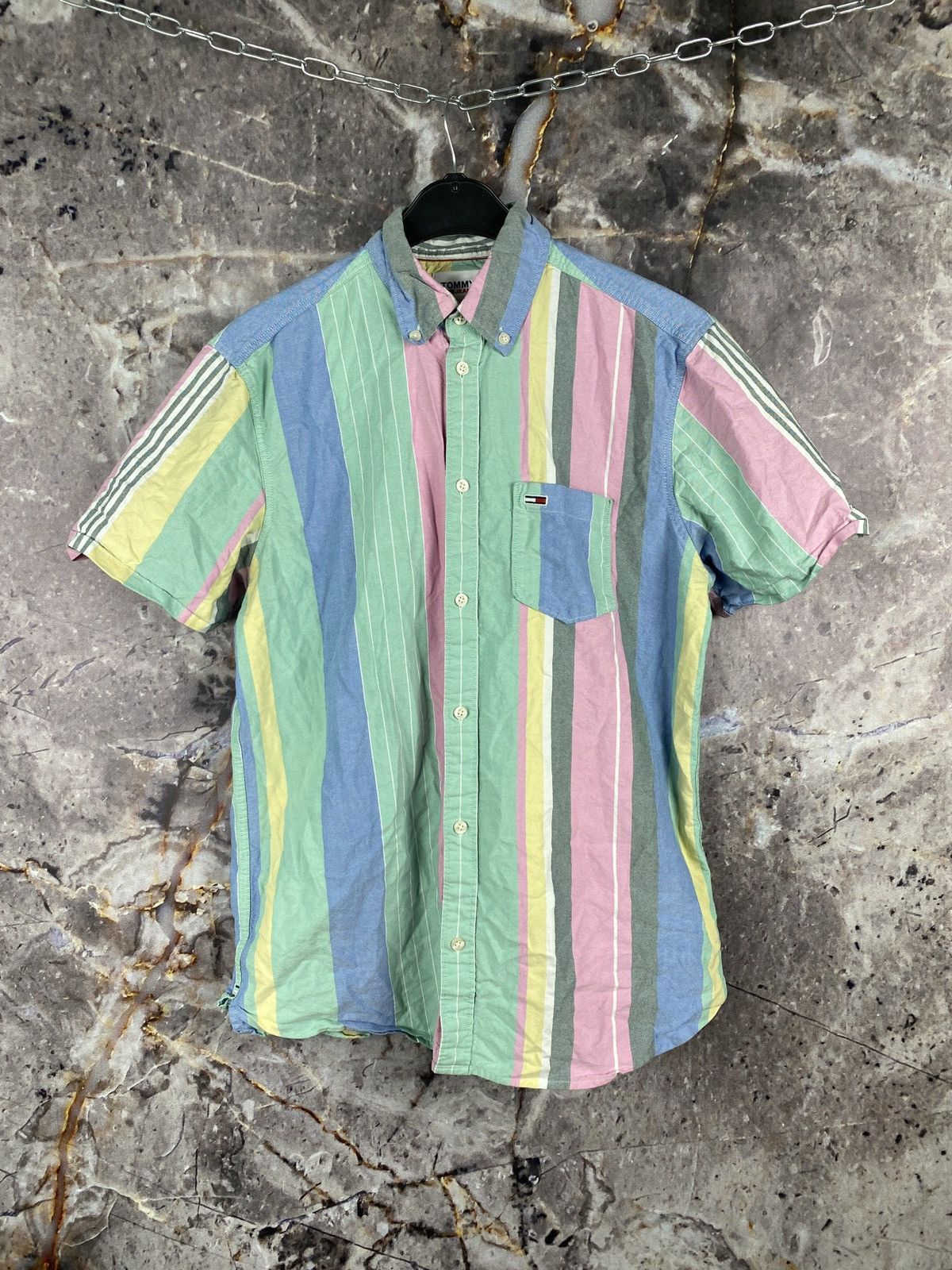 Tommy Hilfiger Men’s Tommy Hilfiger Shirt Button Up Streetwear Size Small Size US S / EU 44-46 / 1 - 1 Thumbnail