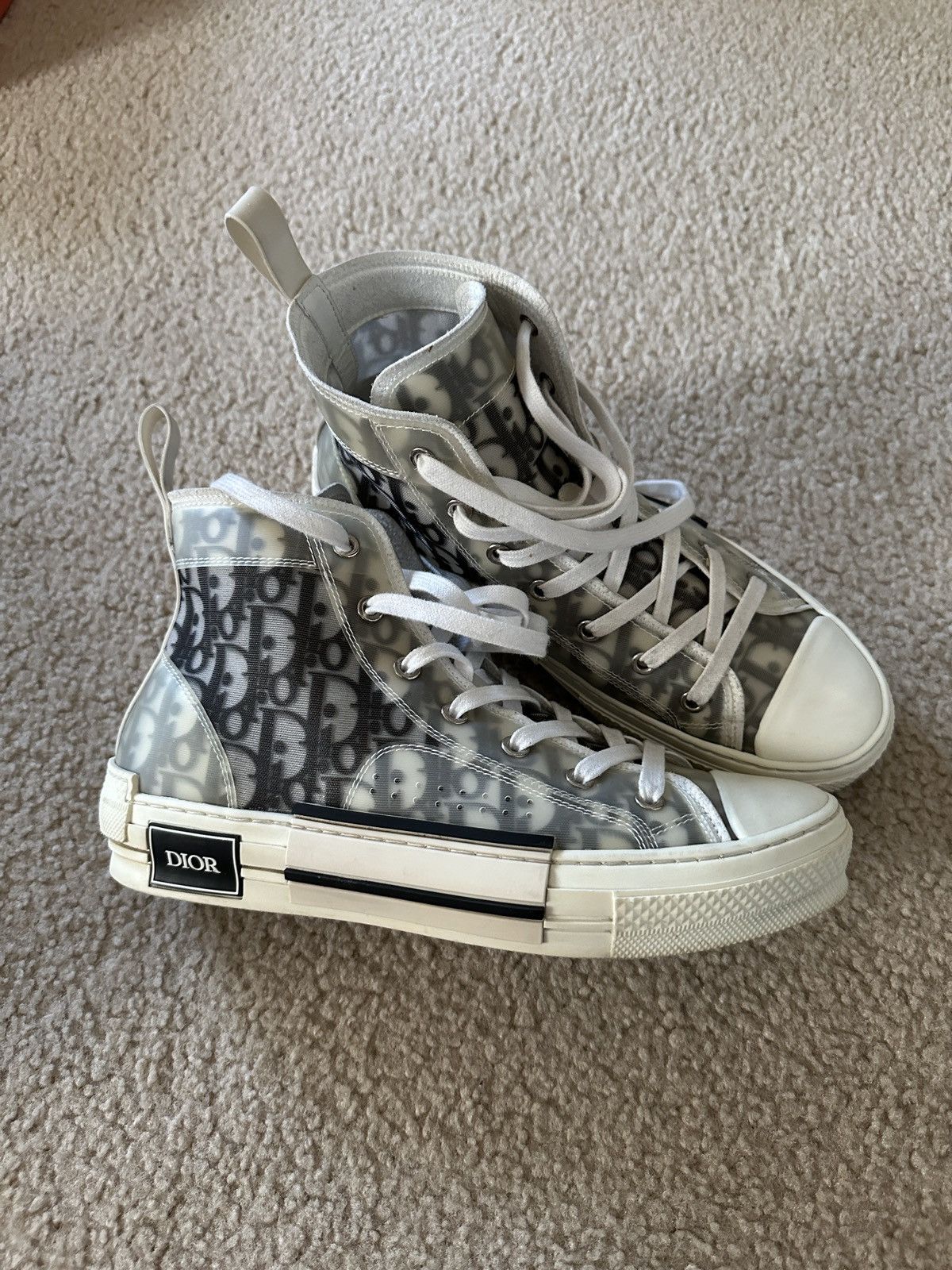 Dior Dior b23 high top Oblique Canvas sneakers size eu 40 us 8 Size US 8 / EU 41 - 2 Thumbnail