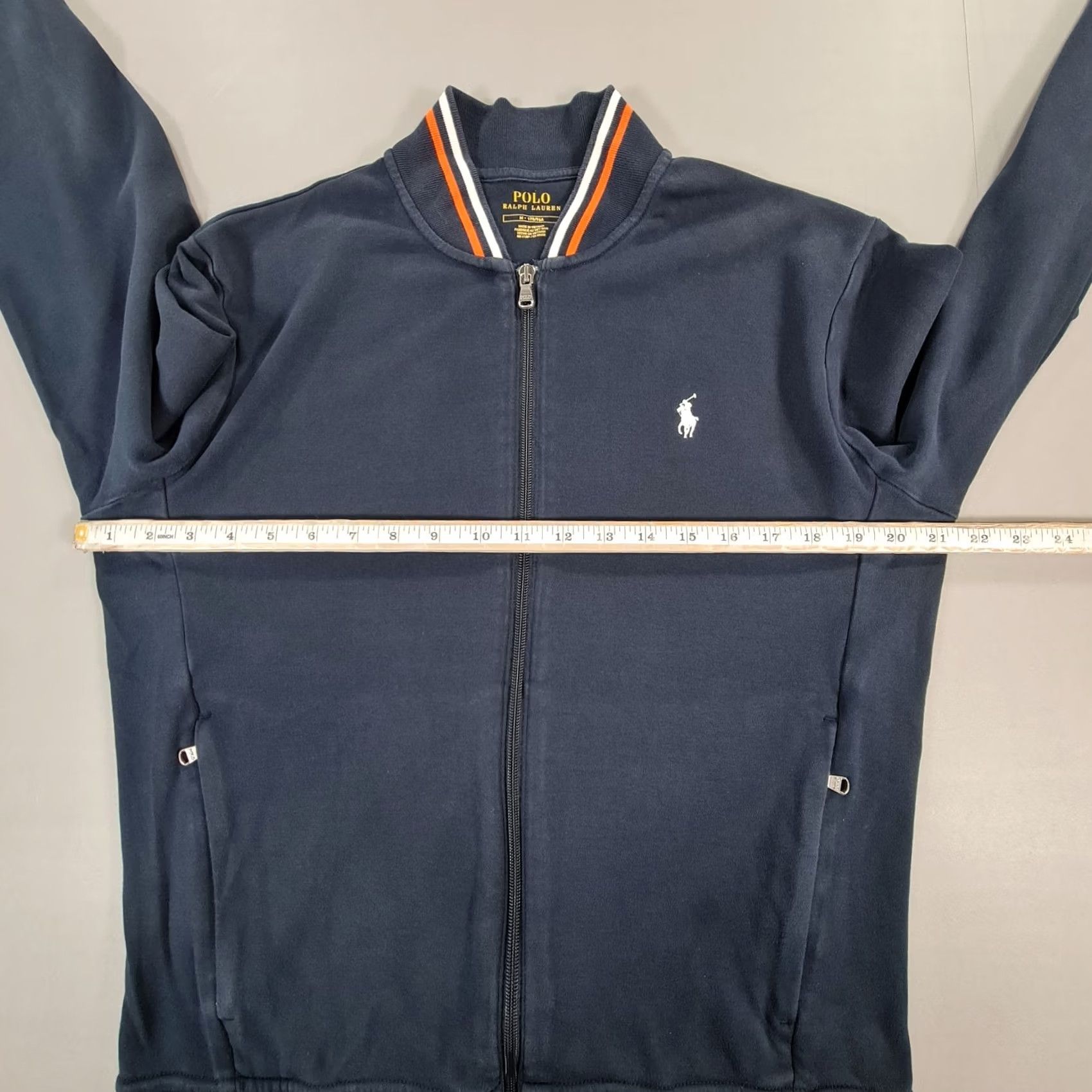 Polo Ralph Lauren Polo Ralph Lauren Tracksuit Jacket Mens Navy Blue Full Zip Pockets M Size US M / EU 48-50 / 2 - 6 Thumbnail