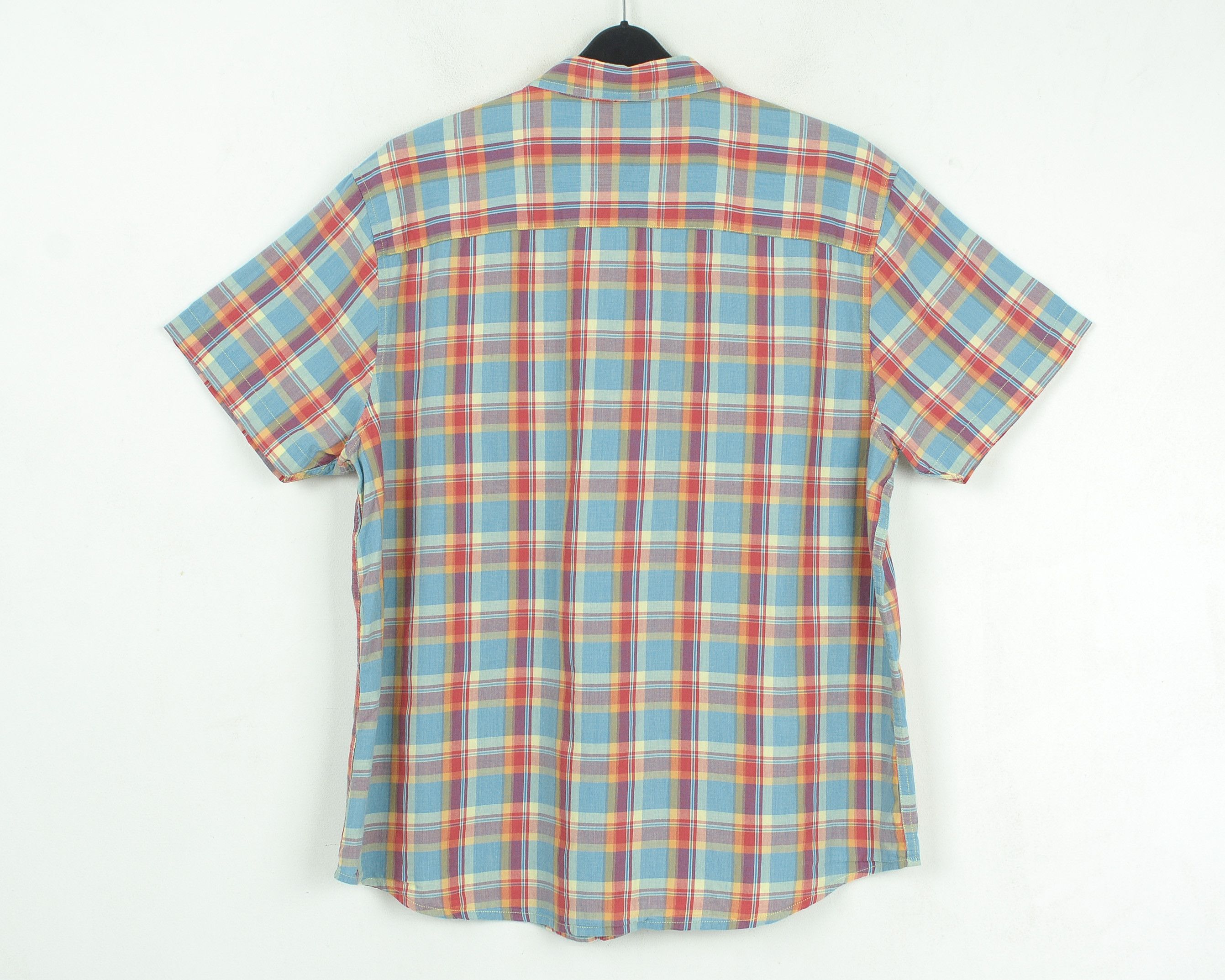 Wrangler Western Casual Button Up Short Sleeved Checked Shirt Size US XL / EU 56 / 4 - 4 Thumbnail