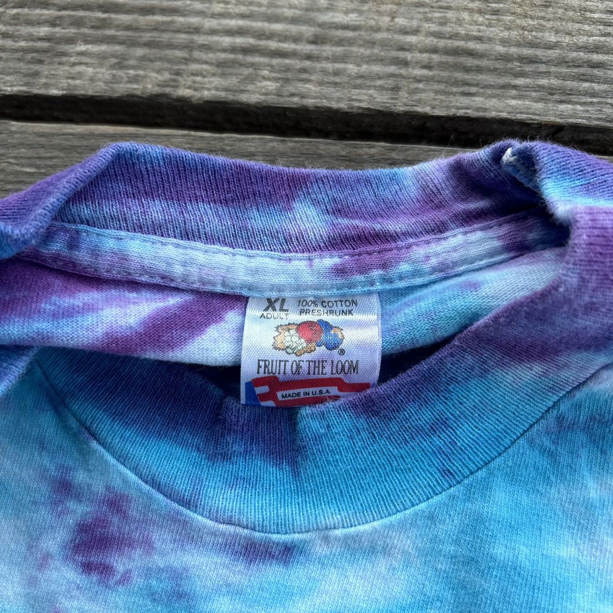 Vintage Vintage 1995/96 Jesus Christian AD Tour Tie Dye T Shirt Size US XL / EU 56 / 4 - 5 Thumbnail