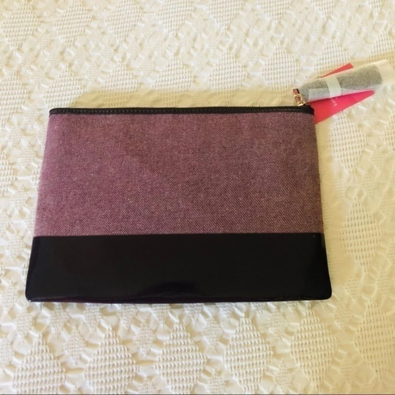 Kate Spade Kate Spade Maroon With Logo Canvas Pouch NWT Size ONE SIZE - 2 Thumbnail