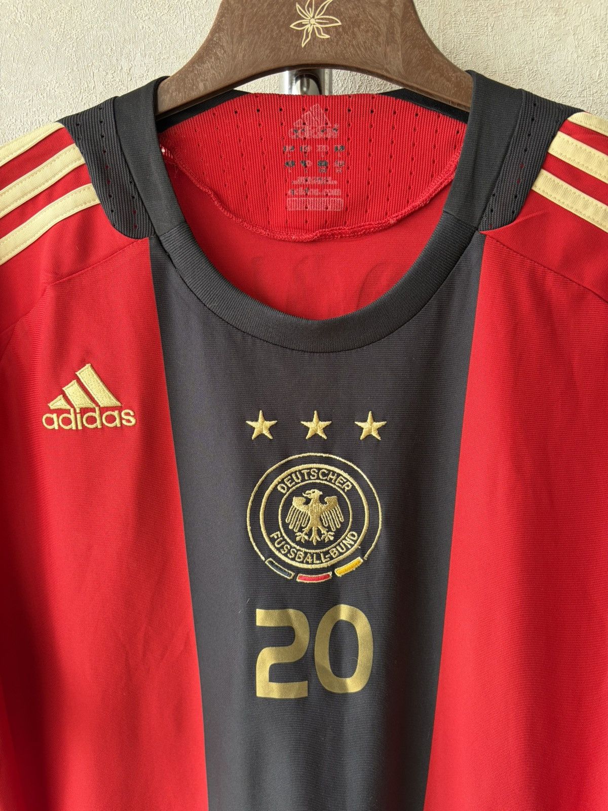 Adidas Germany 2008/2009 Podolski #20 Adidas Soccer Away Jersey Size US L / EU 52-54 / 3 - 5 Thumbnail
