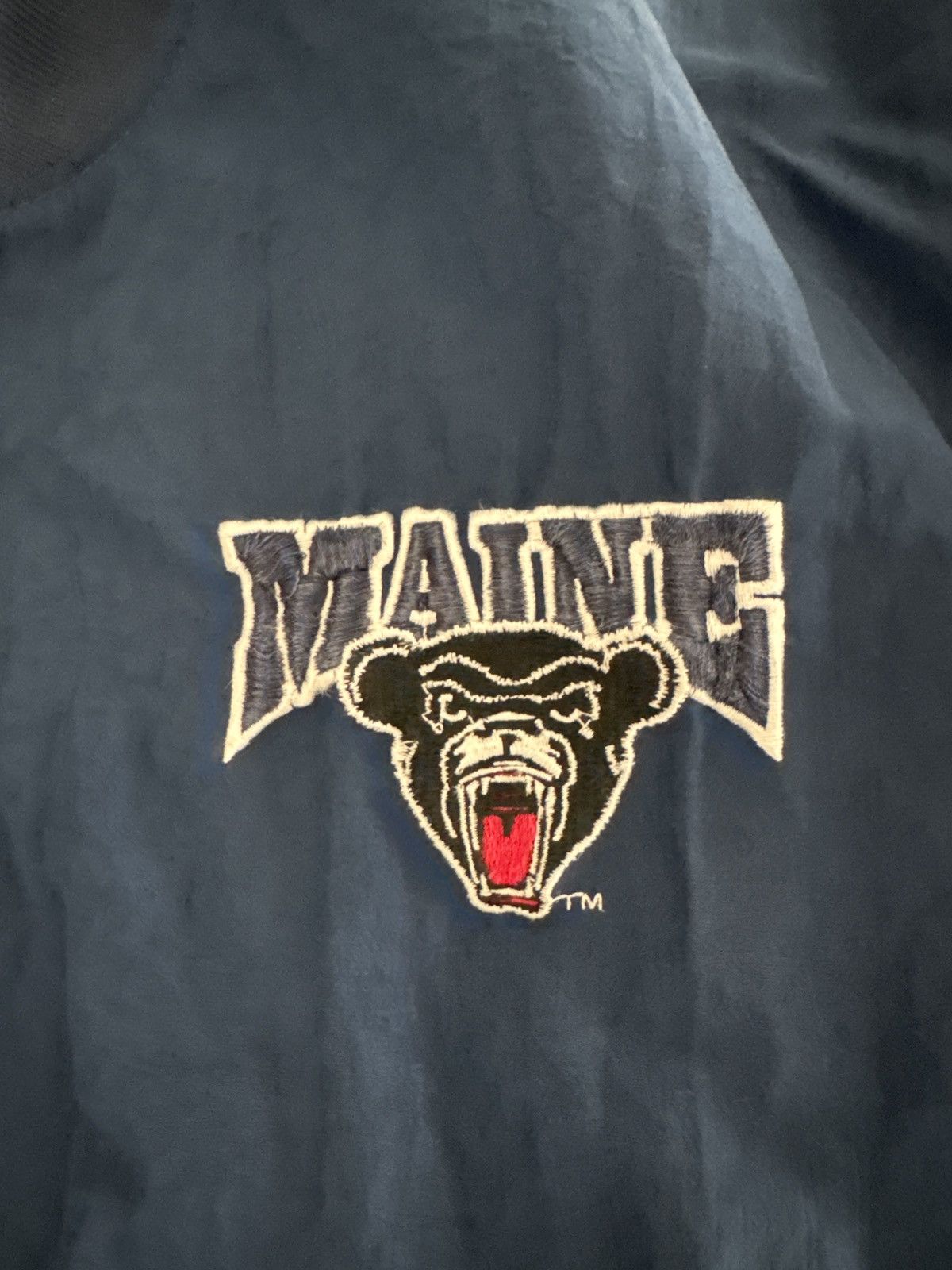 Starter Vintage University of Maine Half-Zip Pullover Size US L / EU 52-54 / 3 - 4 Thumbnail