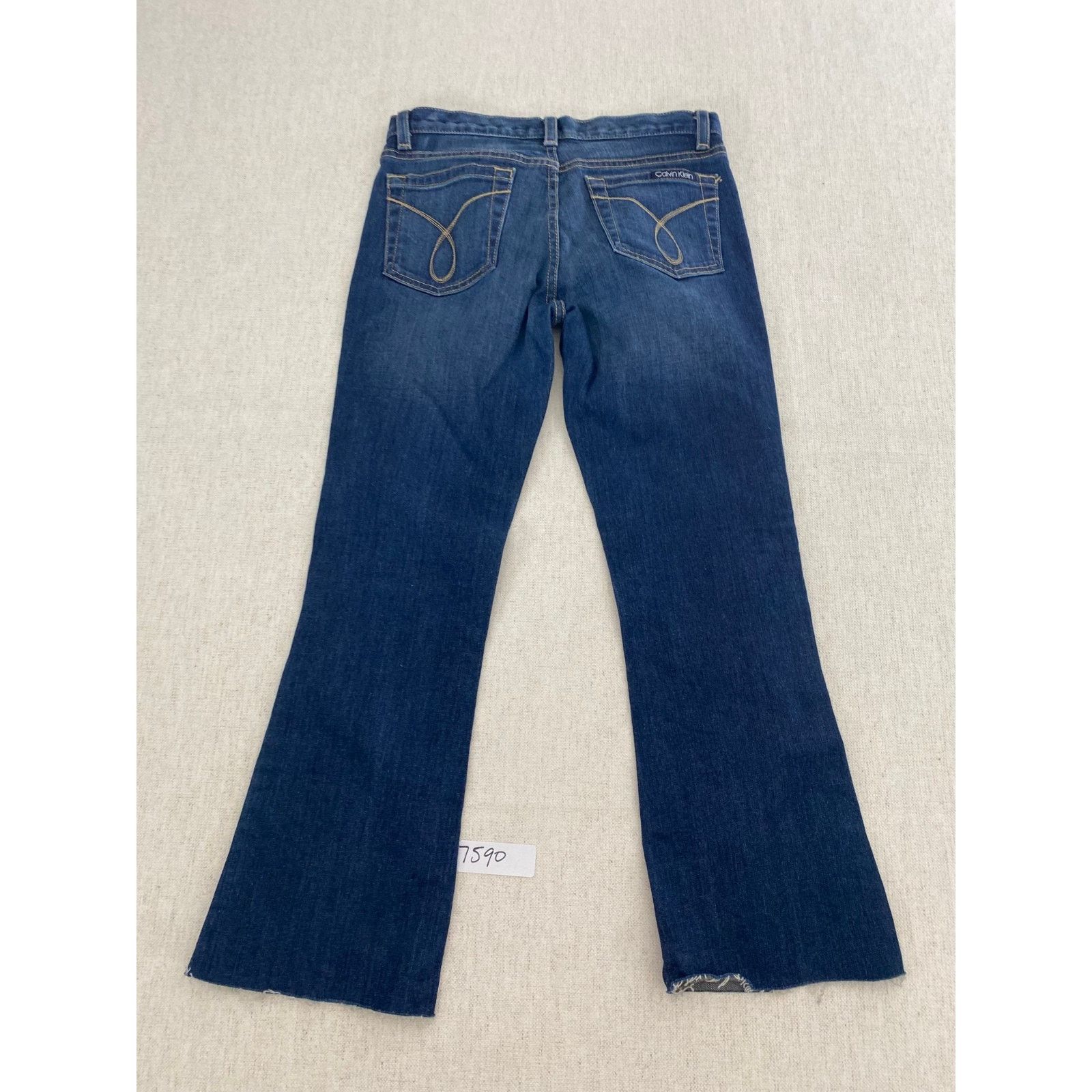 Calvin Klein Calvin Klein Jeans Womens Size 2 Blue Denim Flare Leg Size 26" / US 2 / IT 38 - 2 Thumbnail