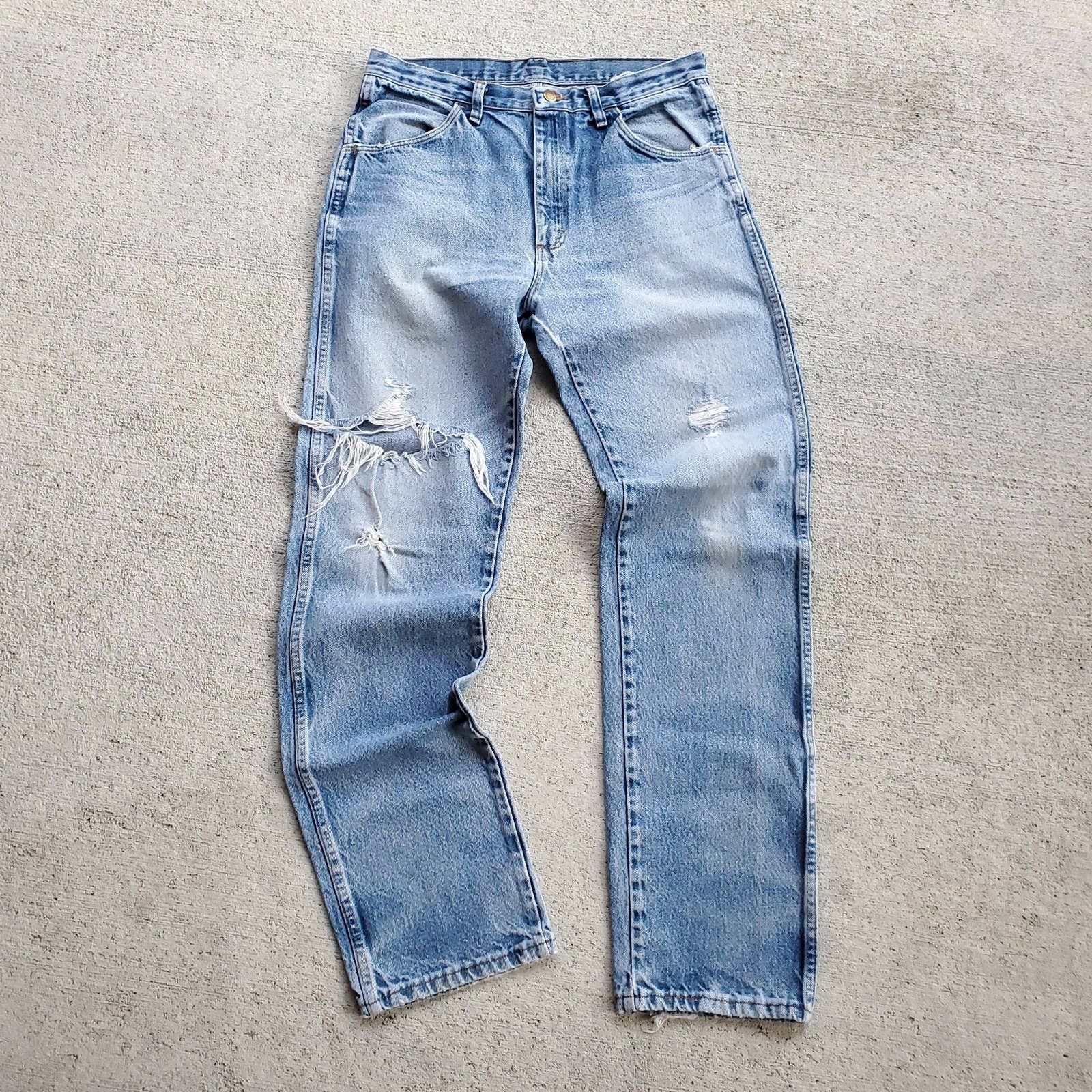 Rustler 90's Rustler Light Wash Distressed Jeans | Grailed