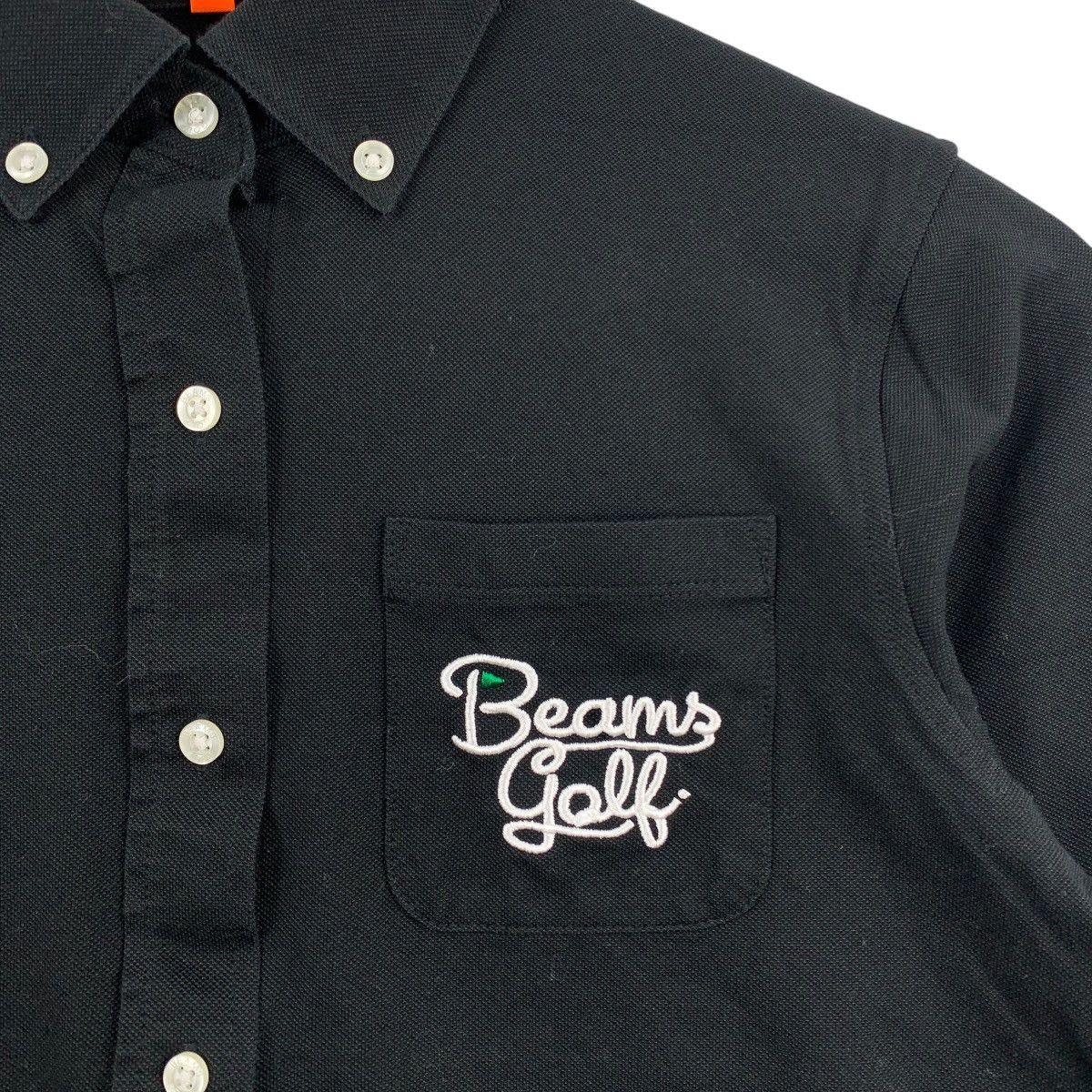 Japanese Brand BEAMS GOLF Japanese Brand Buttons Collar Short Sleeve Tshirt Size L / US 10 / IT 46 - 3 Thumbnail