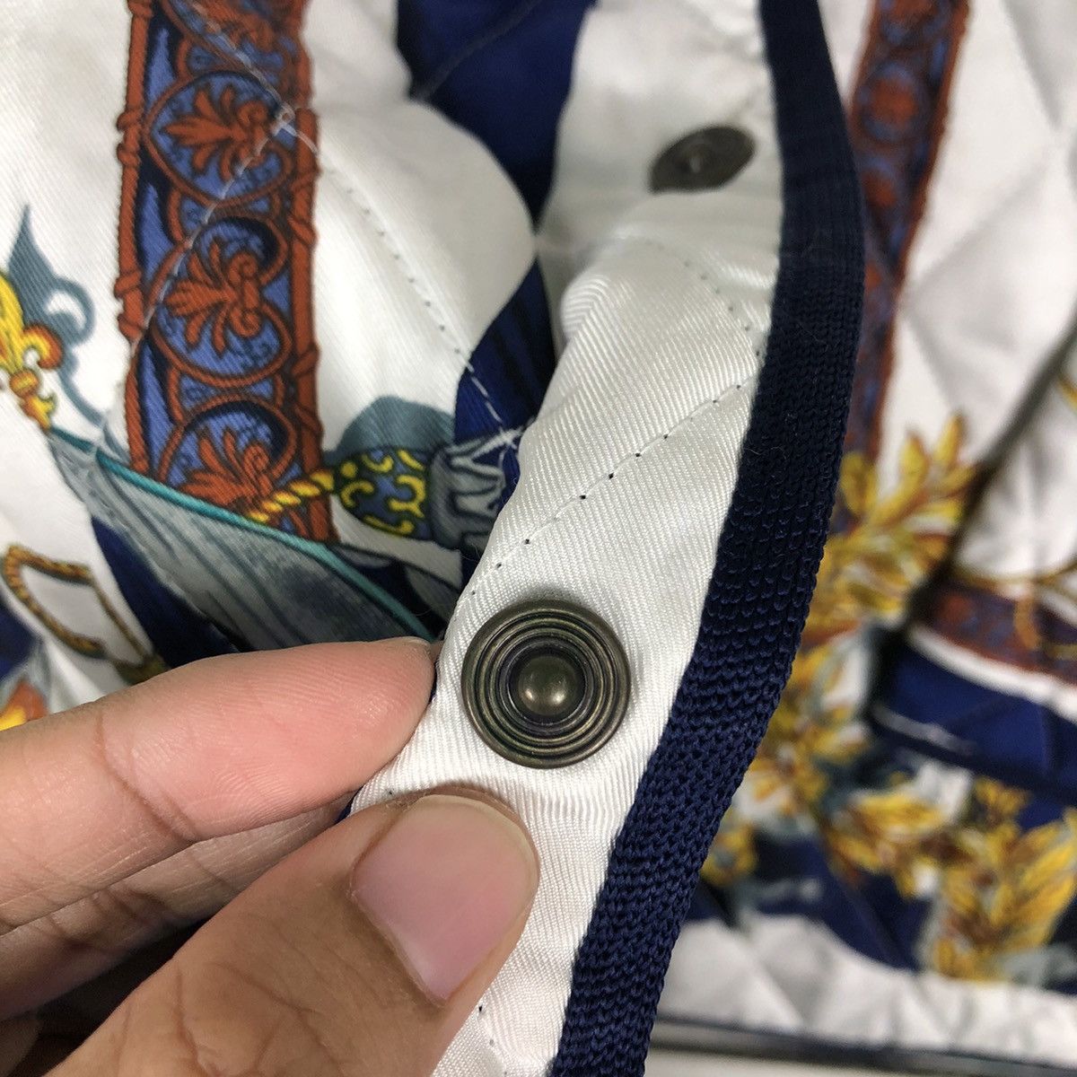 Japanese Brand 🔥Vintage Heavy Art Design Quilted Jacket Motomachi Japan Size US M / EU 48-50 / 2 - 17 Thumbnail