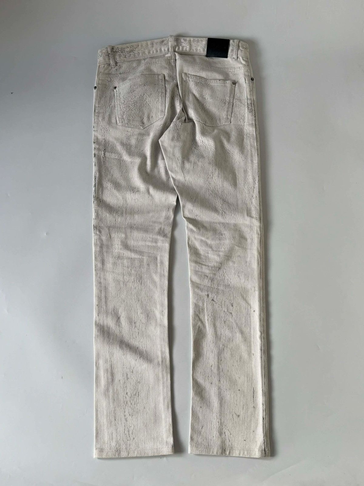 Balenciaga Balenciaga FW14 Cracked Paint Denim Pants Size US 31 - 2 Thumbnail