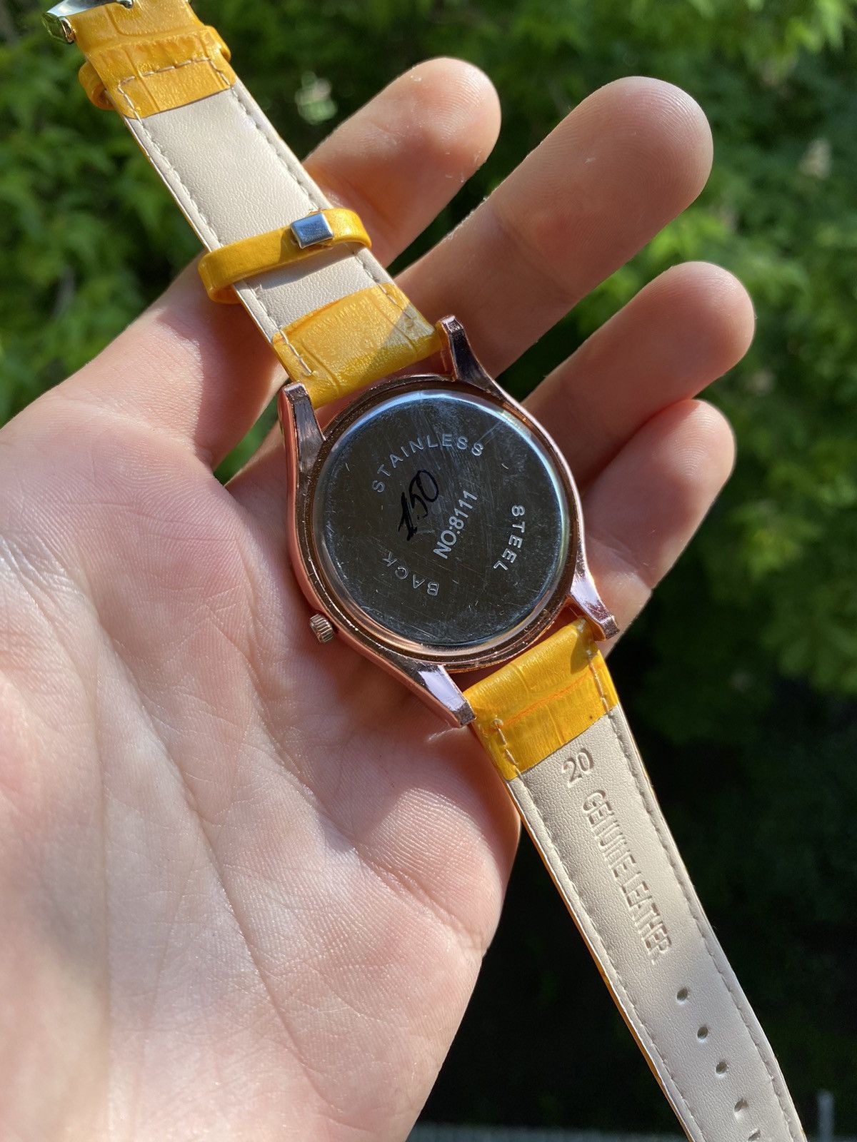 Japanese Brand × Jewelry × Vintage Glamour Watch with Yellow Strap - Elegance & Style Size ONE SIZE - 8 Thumbnail