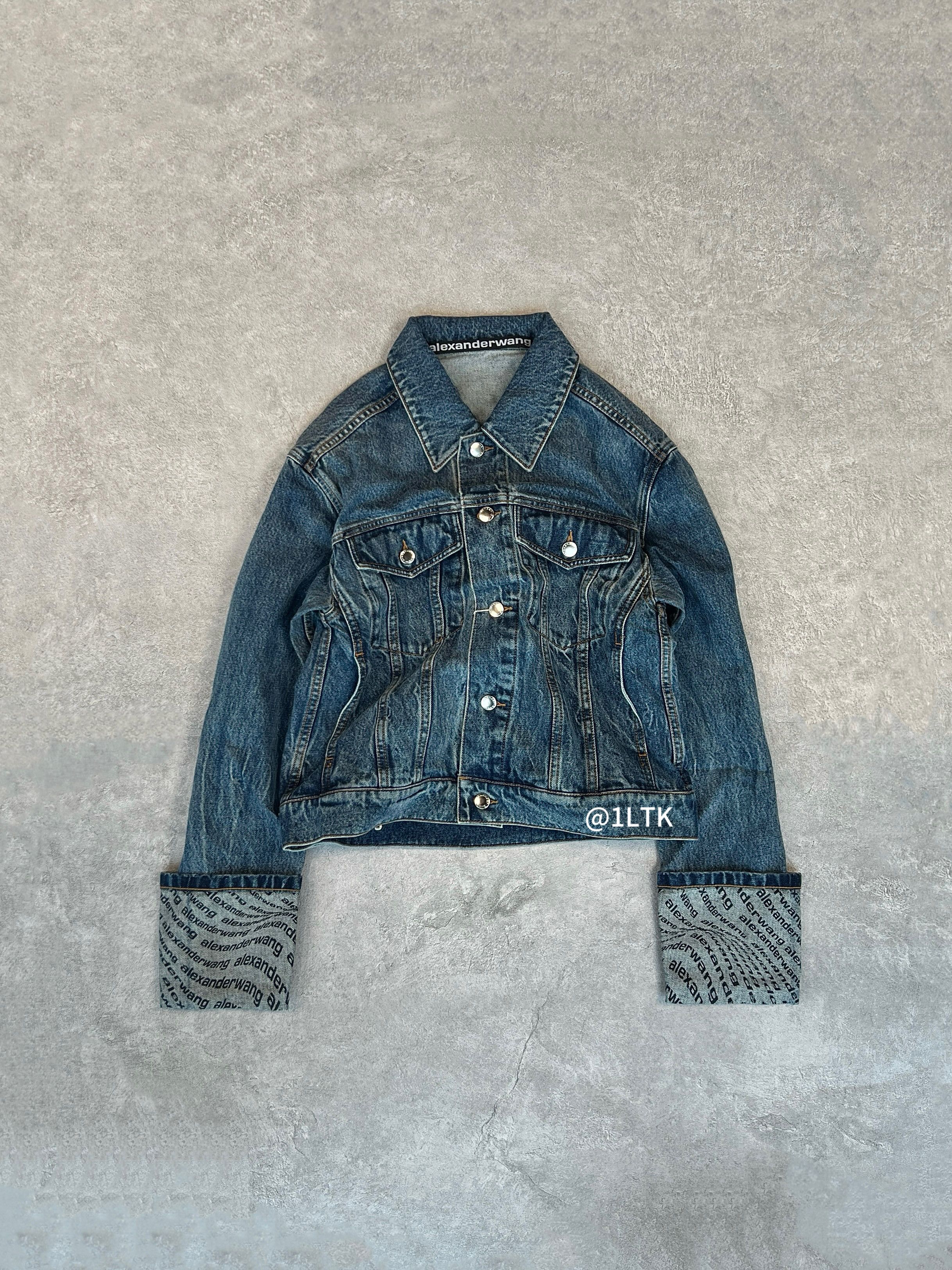 Alexander Wang Alexander Wang denim jacket （Cuff logo） Size US S / EU 44-46 / 1 - 1 Thumbnail