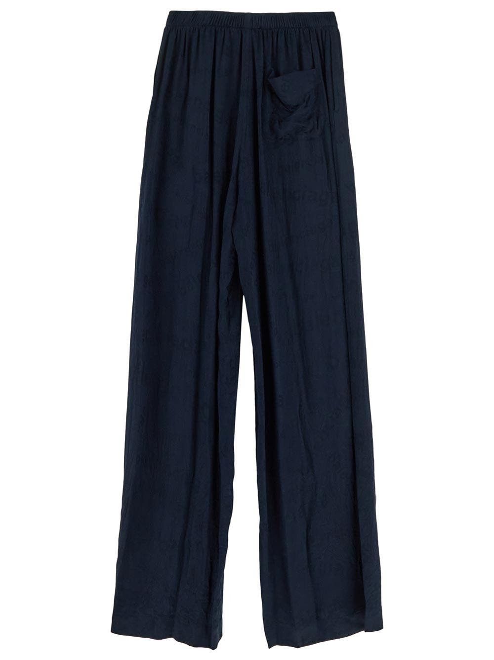 Balenciaga o1la1rc1a1225 Trademark Pyjama Pants in Blue Size 30" / US 8 / IT 44 - 2 Thumbnail